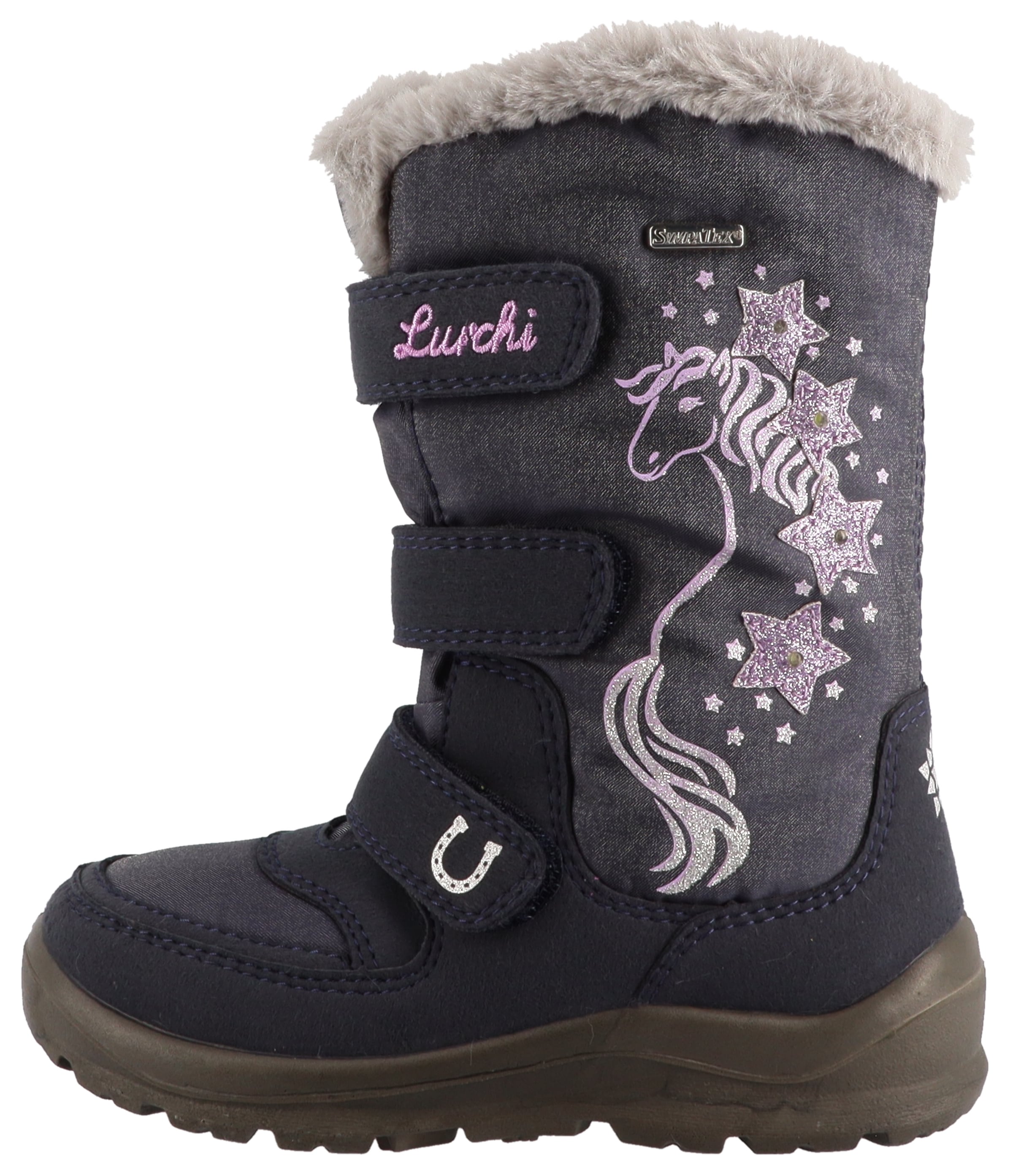 Lurchi 1100000002199 "Kiomi SYMPATEX" Klettboots mit Glitzer, Größenschablone zum Download