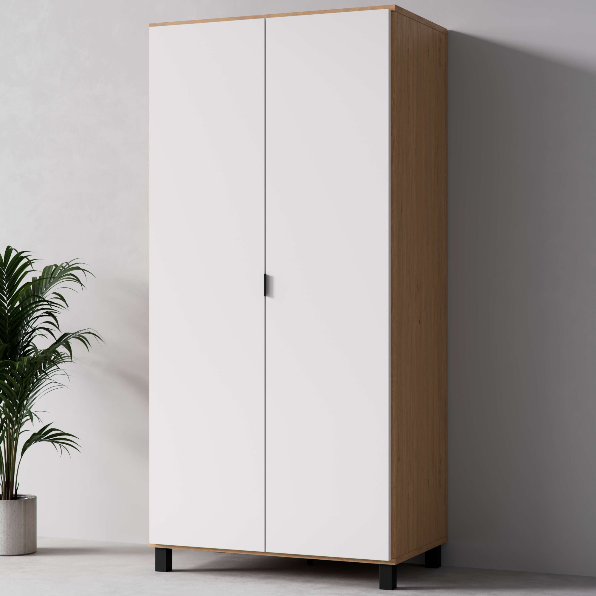 VOX Kleiderschrank "SIMPLE Garderobe, Wäscheschrank mit 5 Einlegeböden und günstig online kaufen