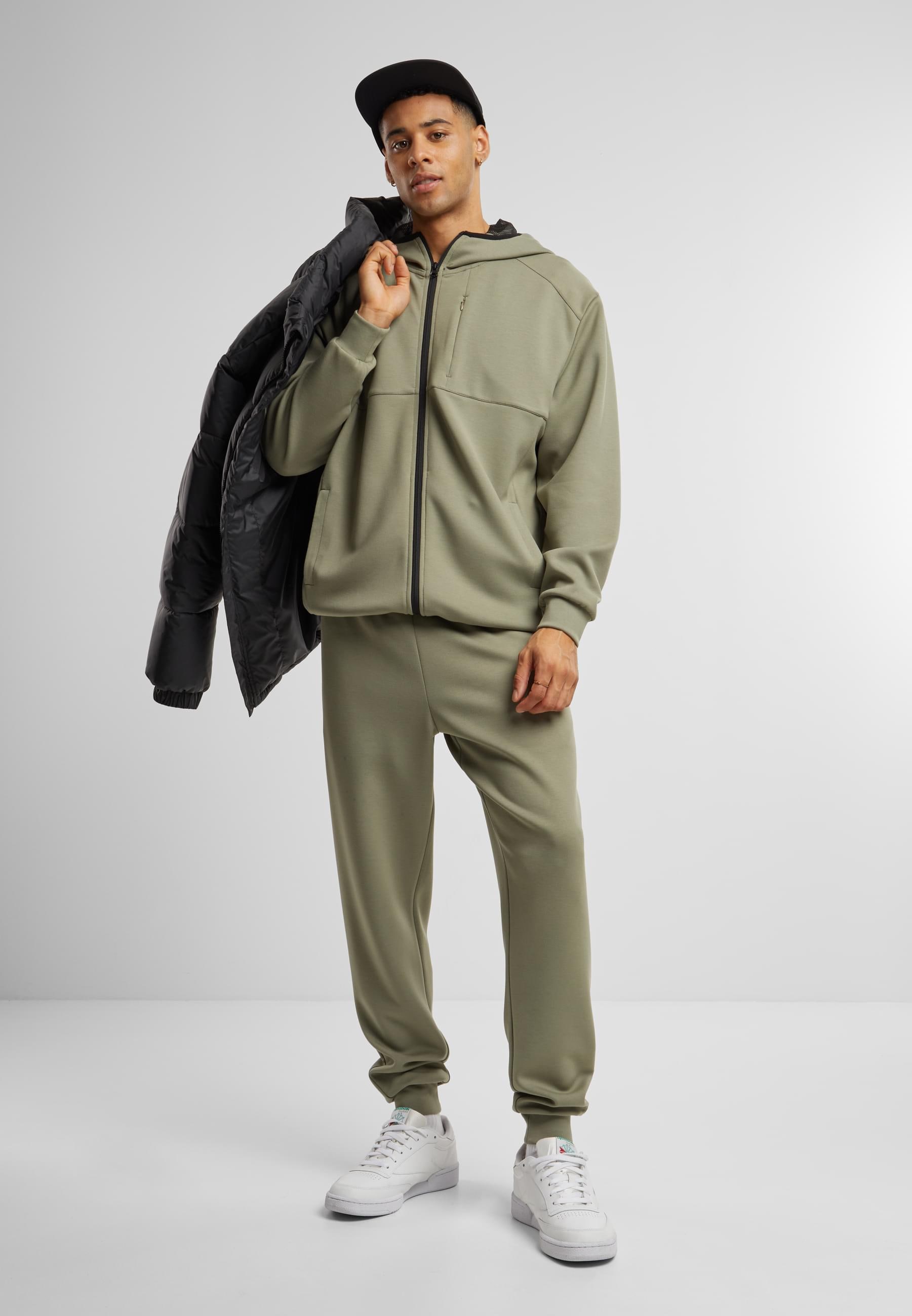 URBAN CLASSICS Sweatjacke »Urban Classics Scuba Zip Pocket Hoody«