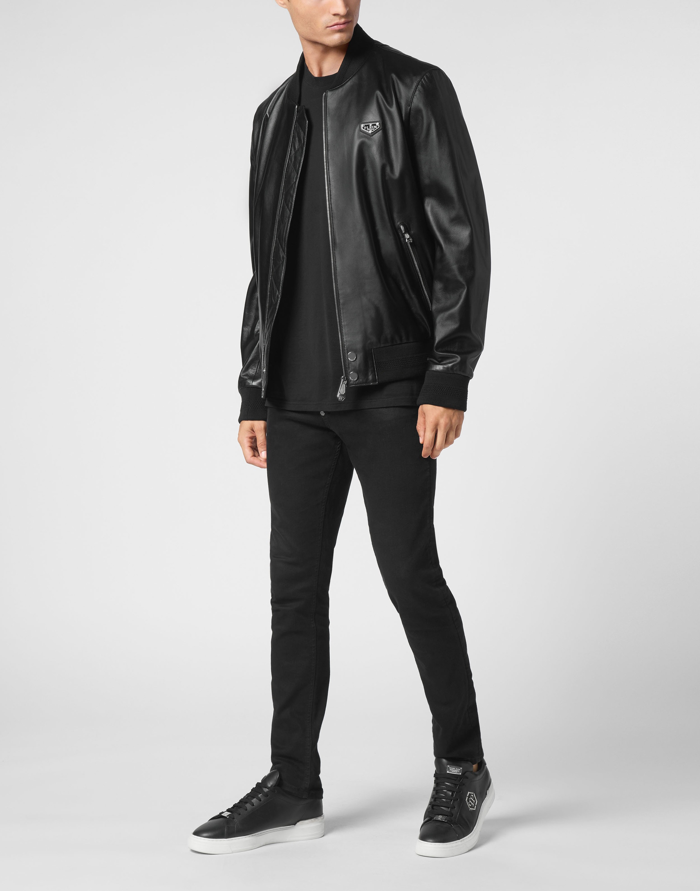 Thumbnail - PHILIPP PLEIN Lederjacke "Iconic Plein"