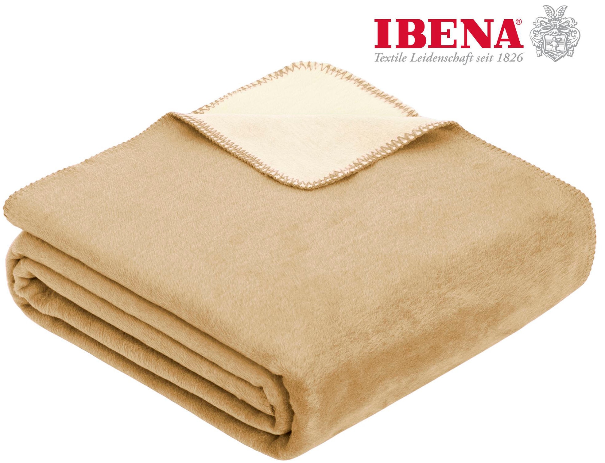 IBENA Wohndecke "Jacquard Decke Dublin", in trendigen Pastellfarben