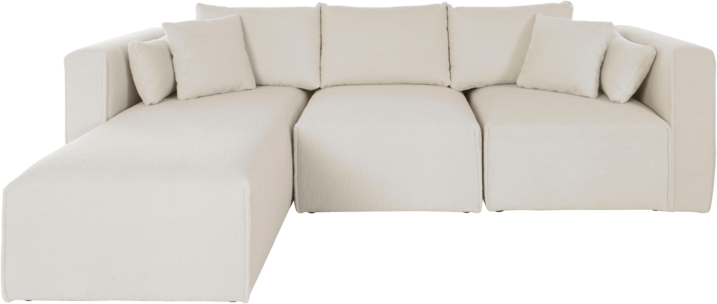 Home affaire Ecksofa "Comfine L-Form", zusammengesetzt aus Modulen, 3 Bezug günstig online kaufen