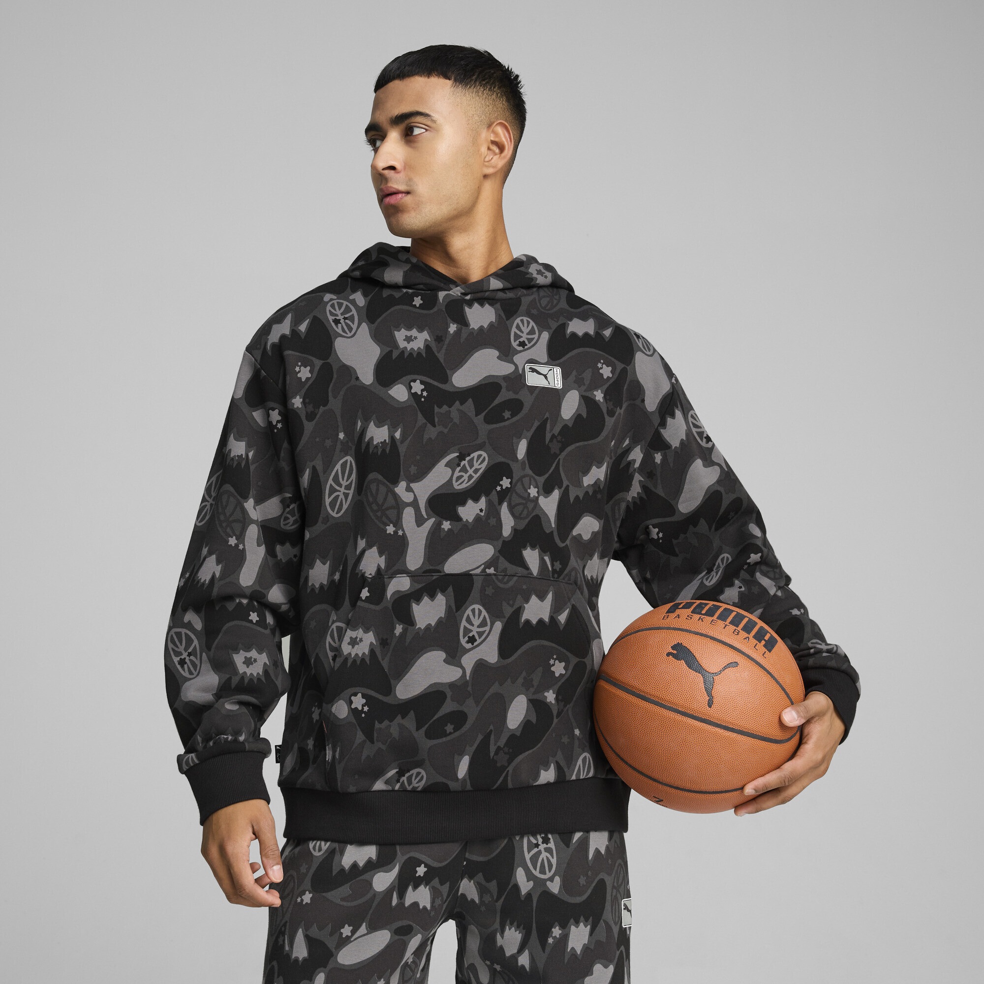 PUMA Hoodie »Dress Code Camo Basketballhoodie Herren«