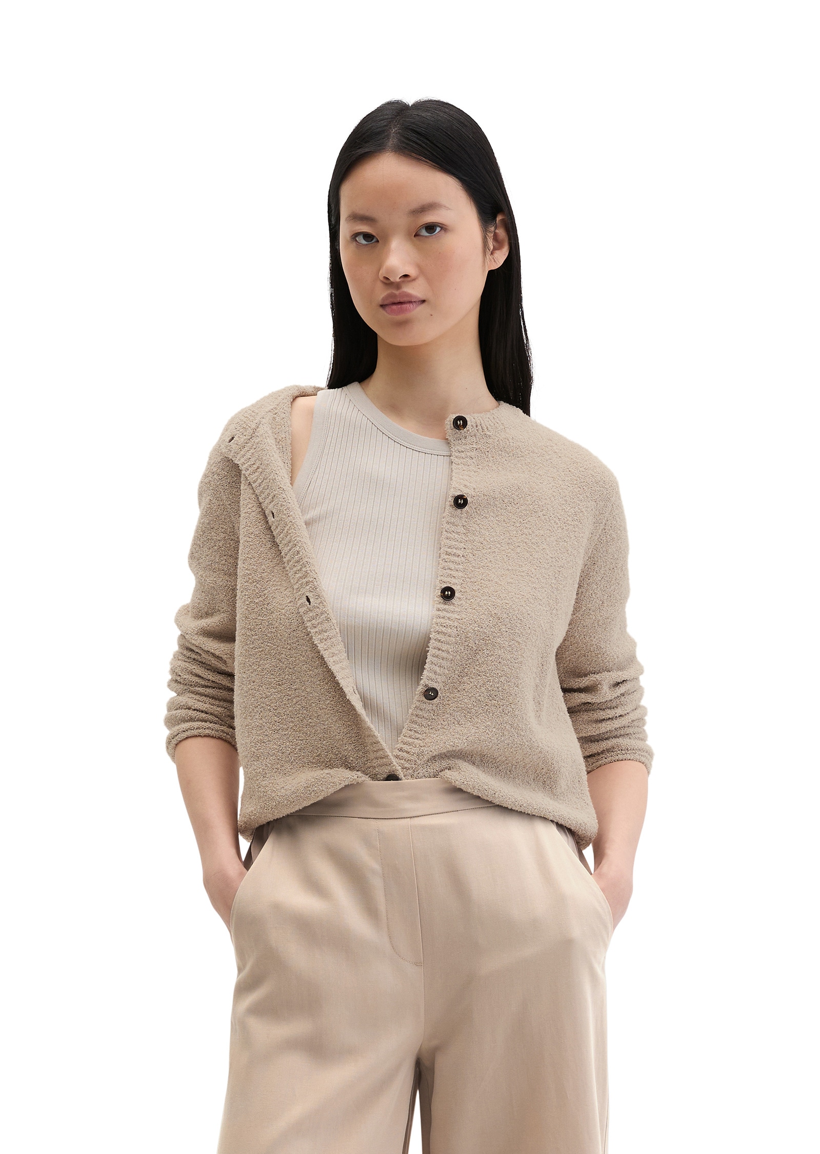 Marc O'Polo Cardigan Linen Beige S