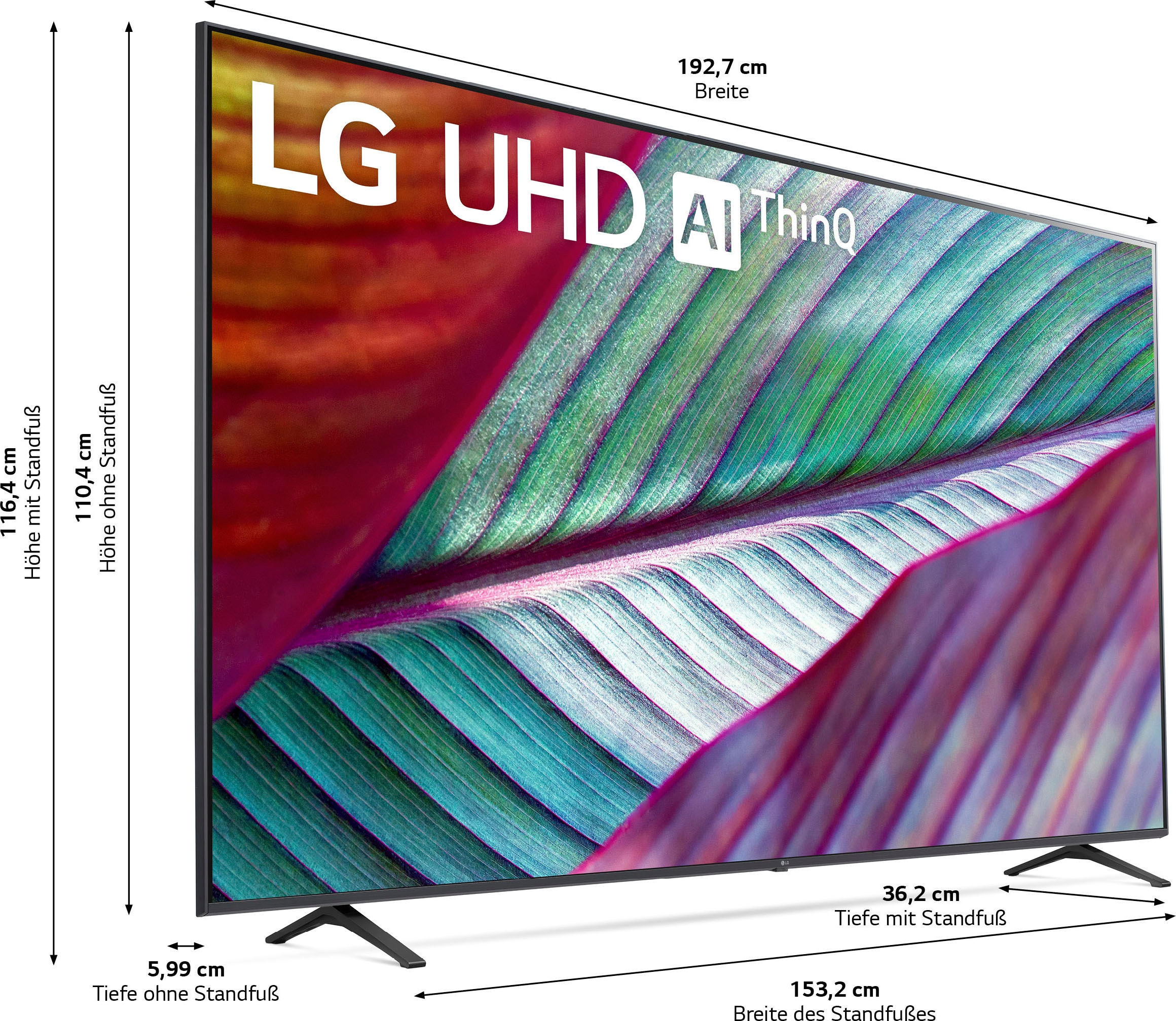 HD, LCD-LED Gen6 LG Control BAUR Smart-TV, Ultra 4K UHD,α5 Brightness cm/86 | AI-Prozessor,HDR10,AI 4K Fernseher 217 »86UR78006LB«, Zoll, Sound,AI