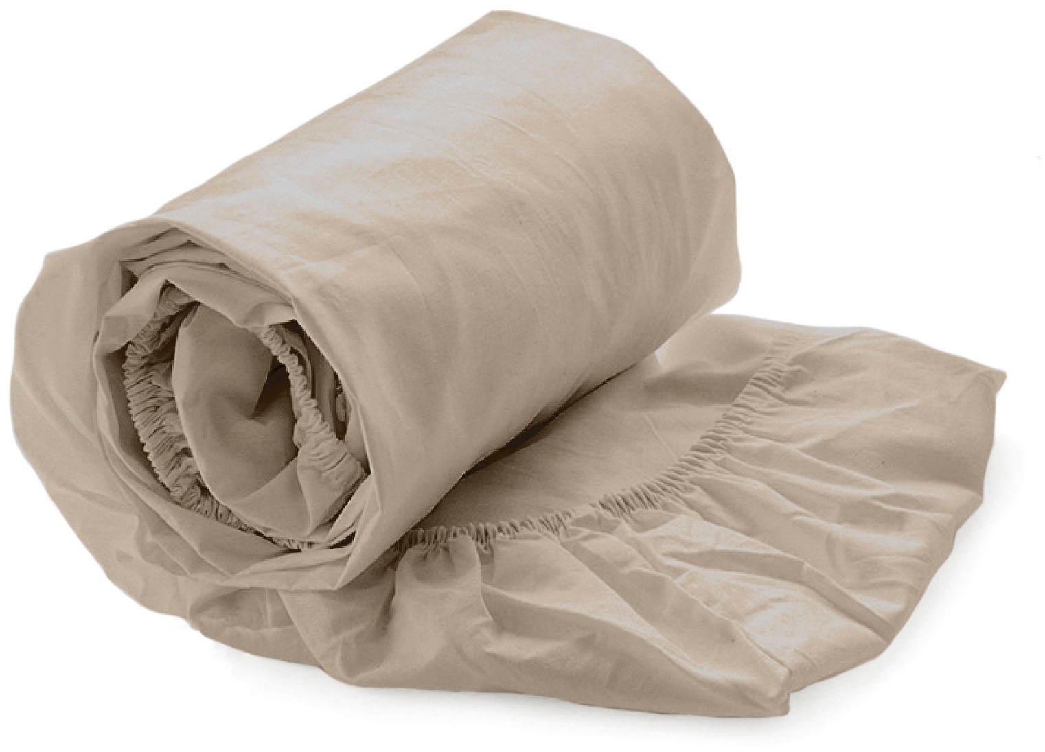 "Spannbettlaken YELLOW ""Yellow Spannbetttuch Suite-Mumbai"", beige, Bettlaken, B/L: 90cm x 200cm, 1 Stk., Perkal, 90x200 30 35 40cm, Perkal