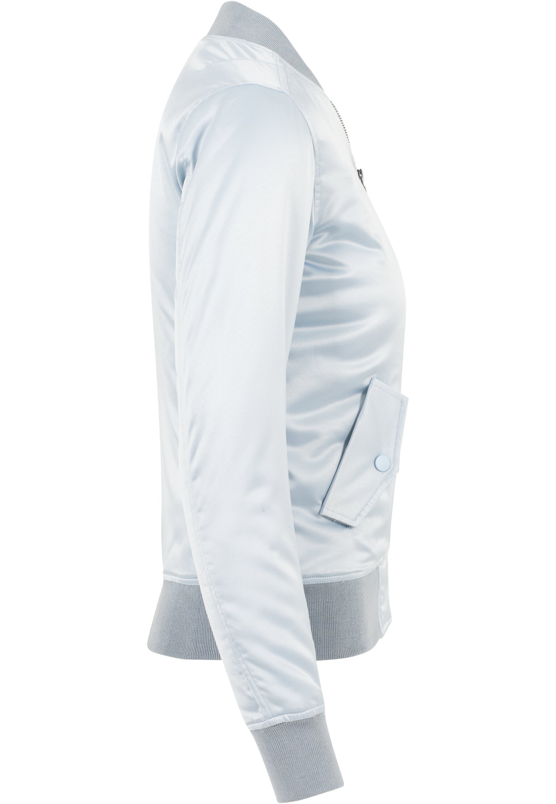 URBAN CLASSICS Allwetterjacke »Urban Classics Damen Ladies Satin Bomber Jacket«, (1 St.), ohne Kapuze