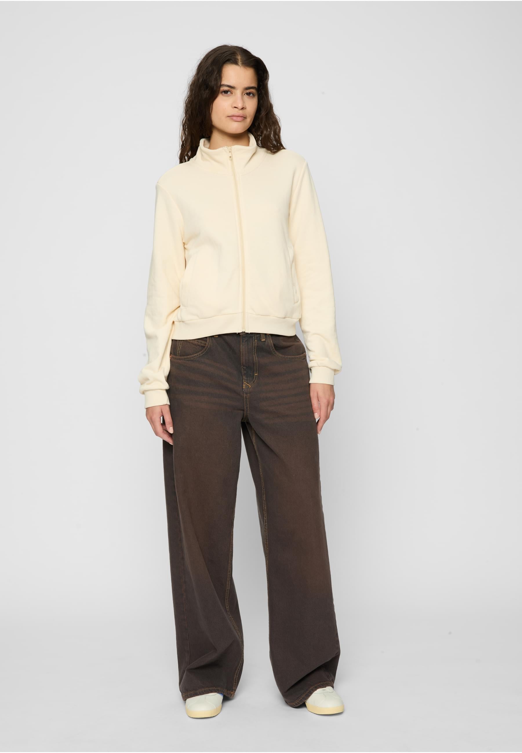 URBAN CLASSICS Allwetterjacke »Urban Classics Ladies Light Terry Track Jacket«, (1 St.), ohne Kapuze