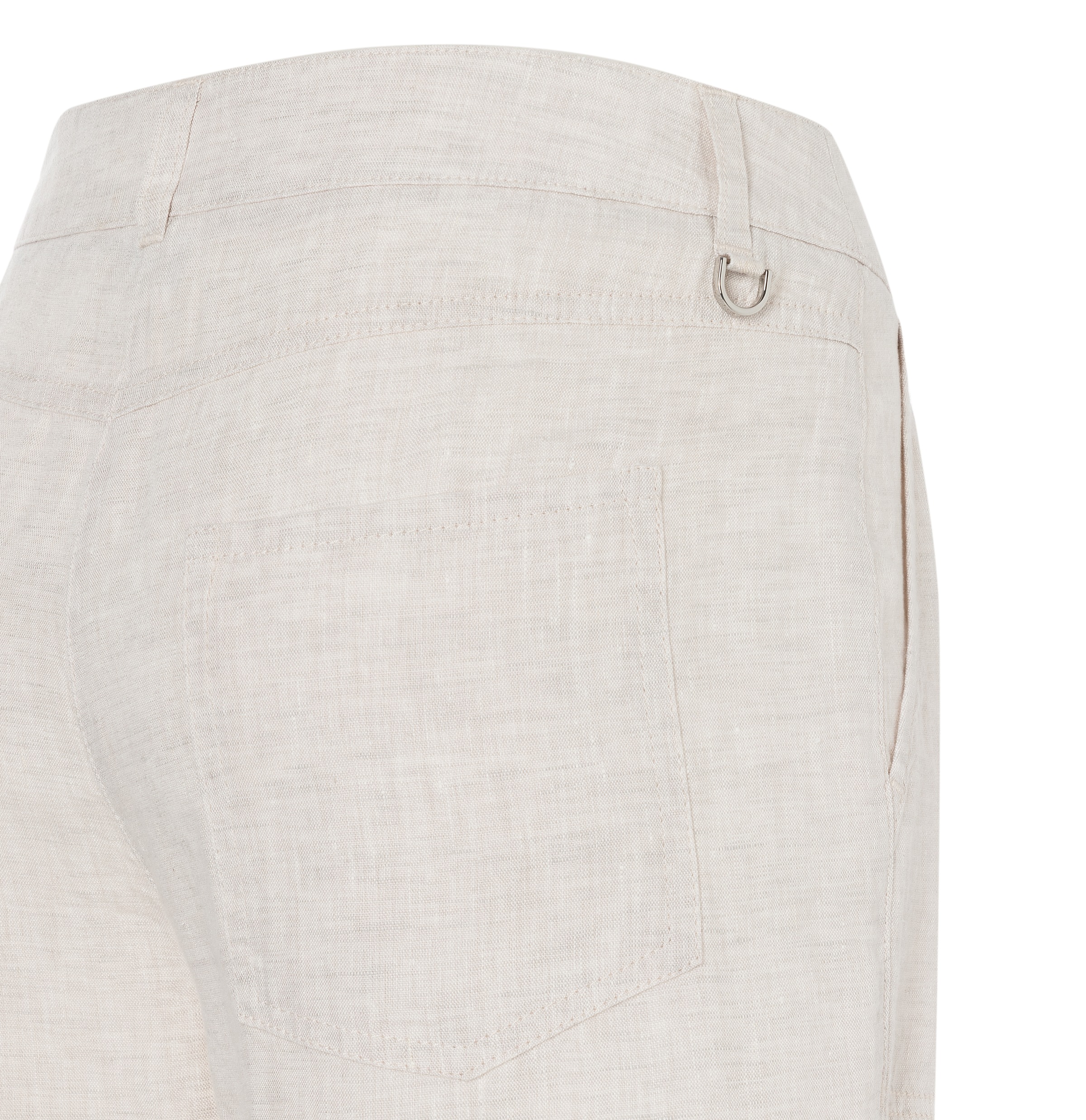 MAC Leinenhose »NORA cropped«, temperaturausgleichend und angenehm auf der Haut