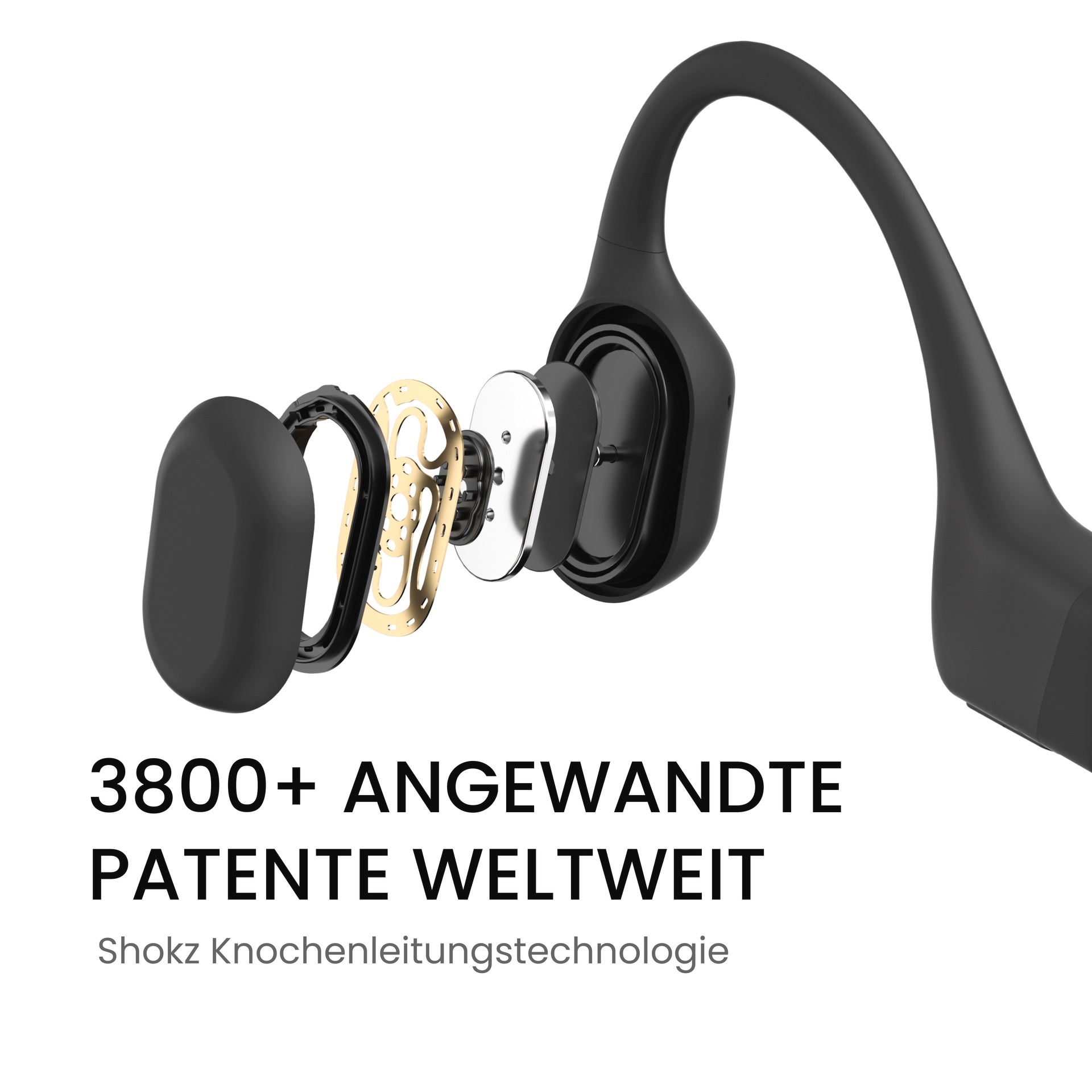 Shokz Open-Ear-Kopfhörer »OpenRun USB-C + Cooling Towel«