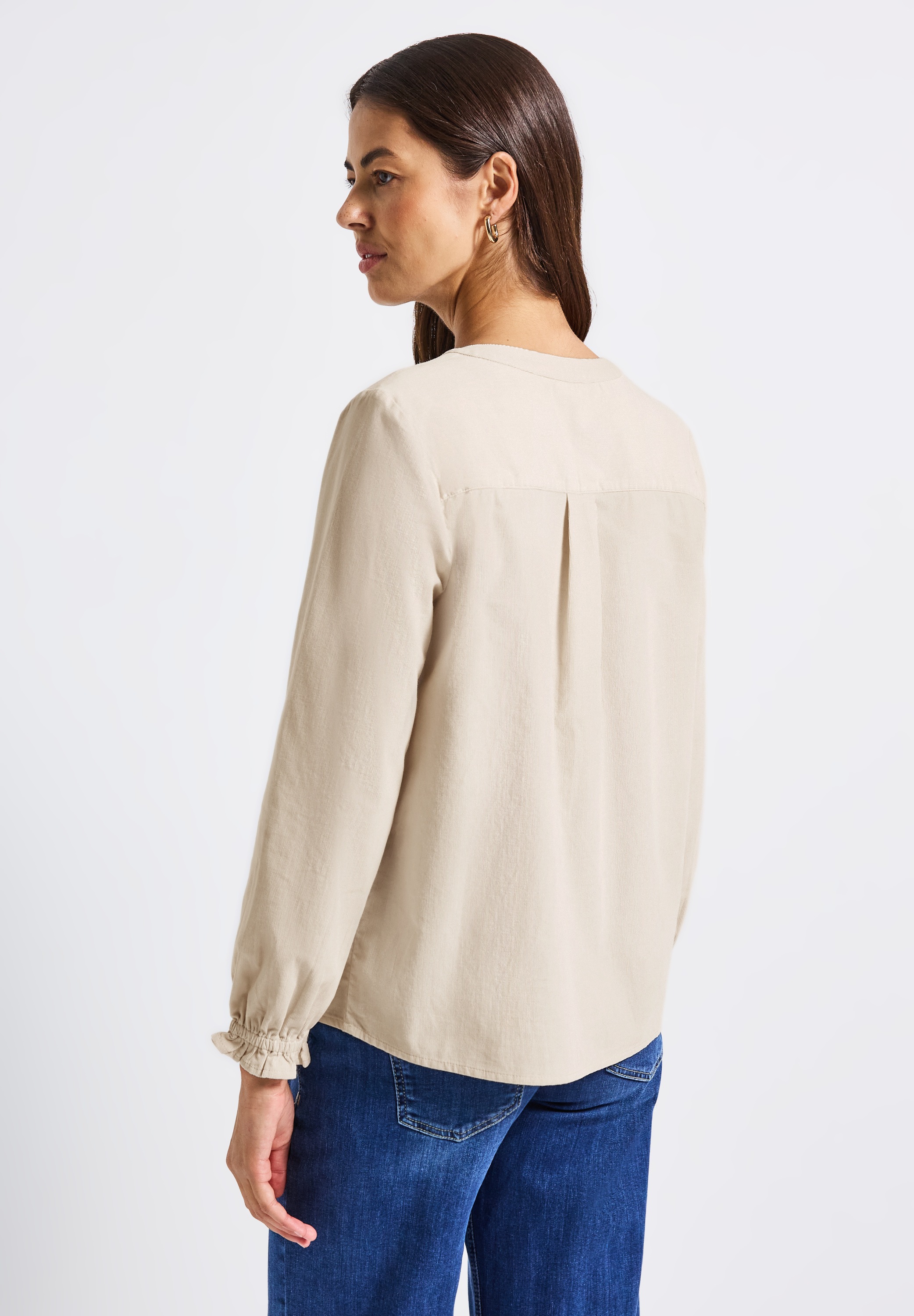 STREET ONE Langarmbluse aus reiner Baumwolle günstig online kaufen