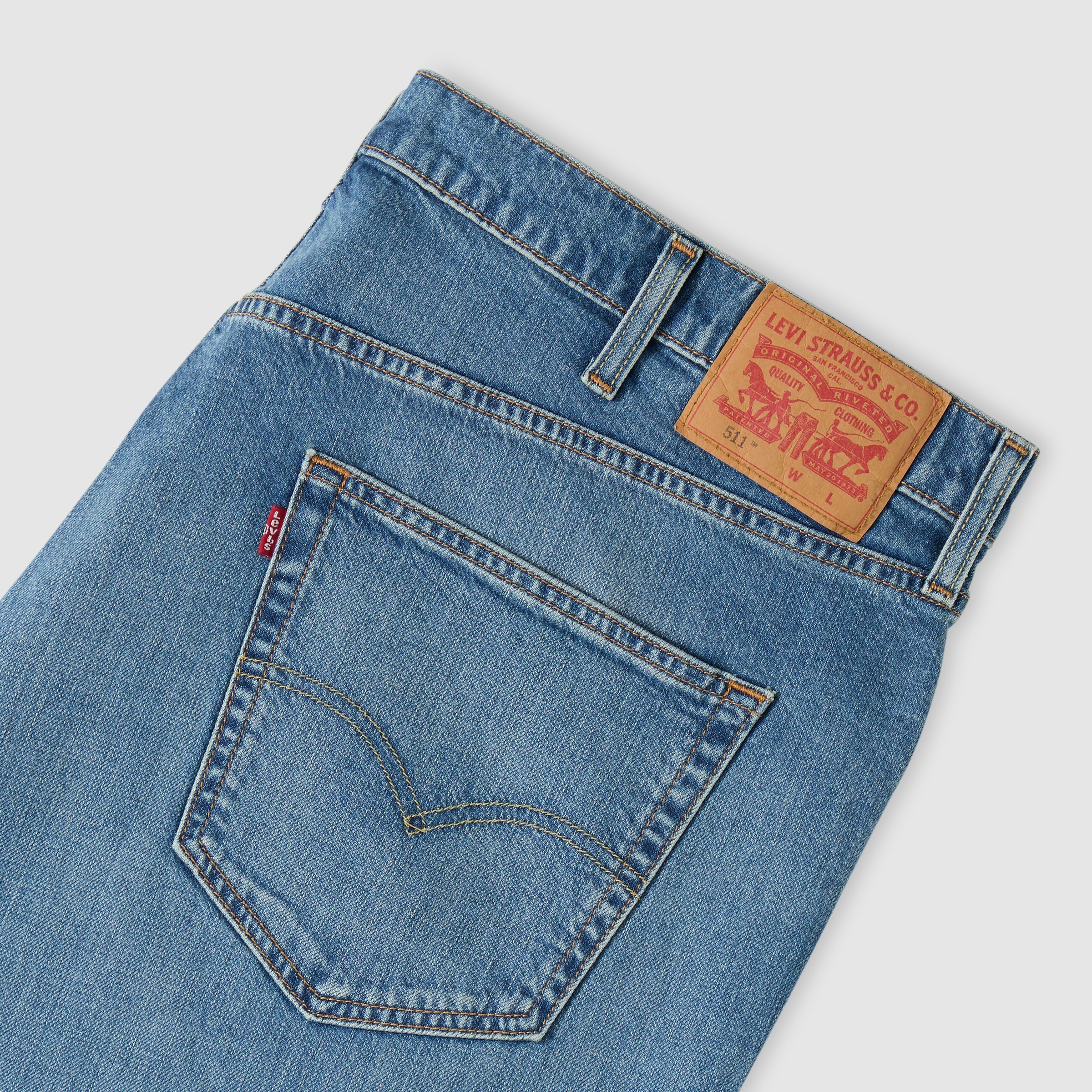 Slim-fit-Jeans LEVI'S PLUS "511 SLIM B&T", Herren, Gr. 42, Länge 34, cloud watching, Denim/Jeans, Obermaterial: 99% Baumwolle, 1% Elasthan, slim fit lang, Jeans Slim-fit-Jeans, Leichterer Denim/Jeans aus elastischer Baumwollmischung 3
