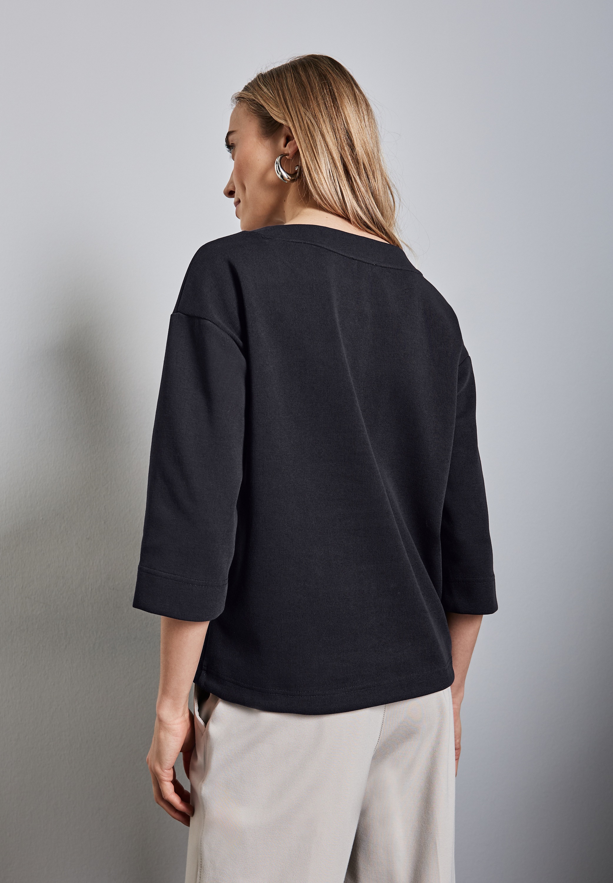 Thumbnail - STREET ONE 3/4-Arm-Shirt, mit Tunnelzug am Saum