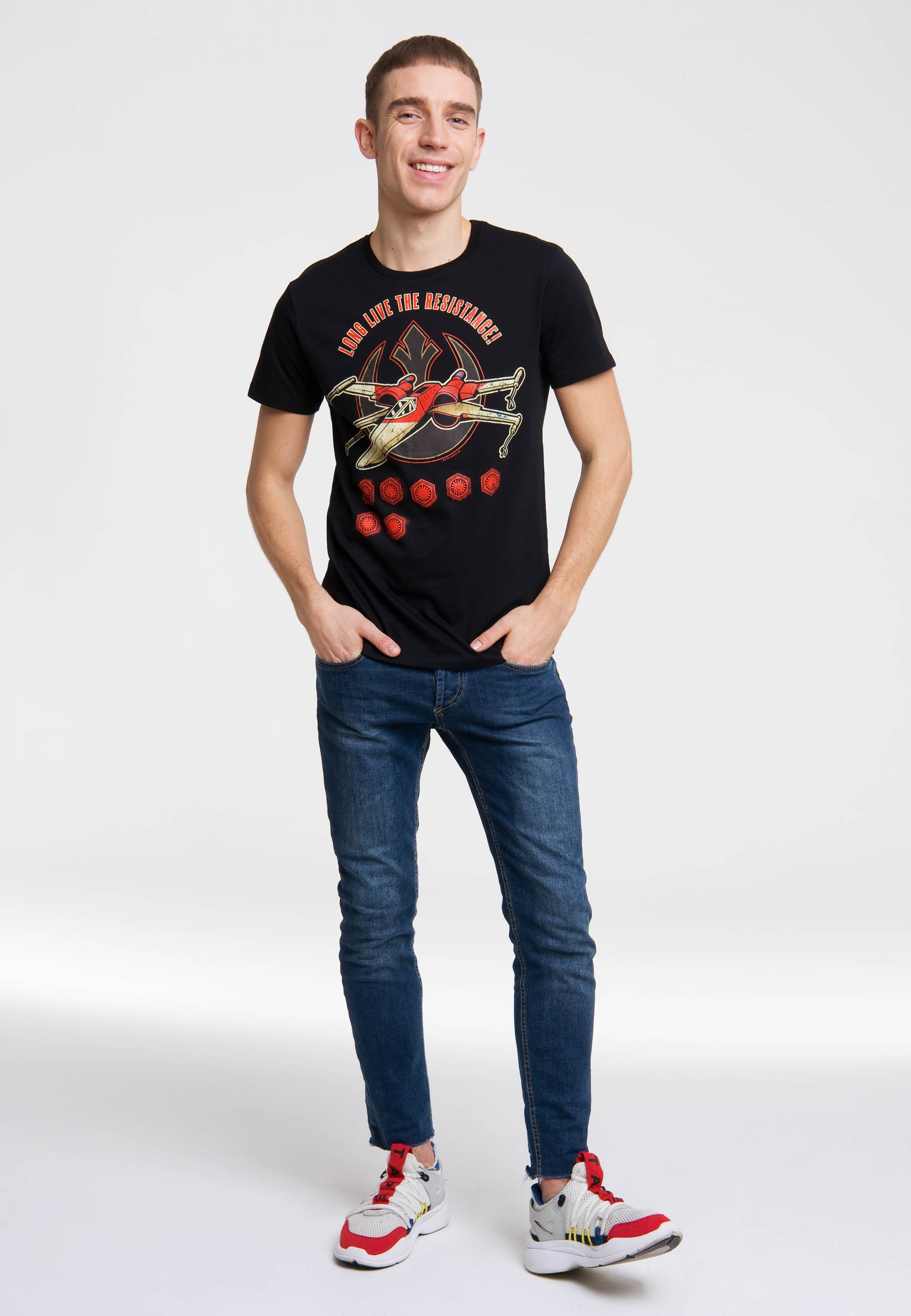 LOGOSHIRT T-Shirt "Star Wars - Long Live The Resistance", mit tollem Star W günstig online kaufen