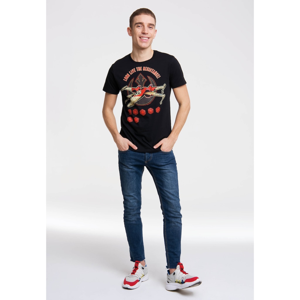 LOGOSHIRT T-Shirt »Star Wars - Long Live The Resistance«, mit tollem Star Wars-Print