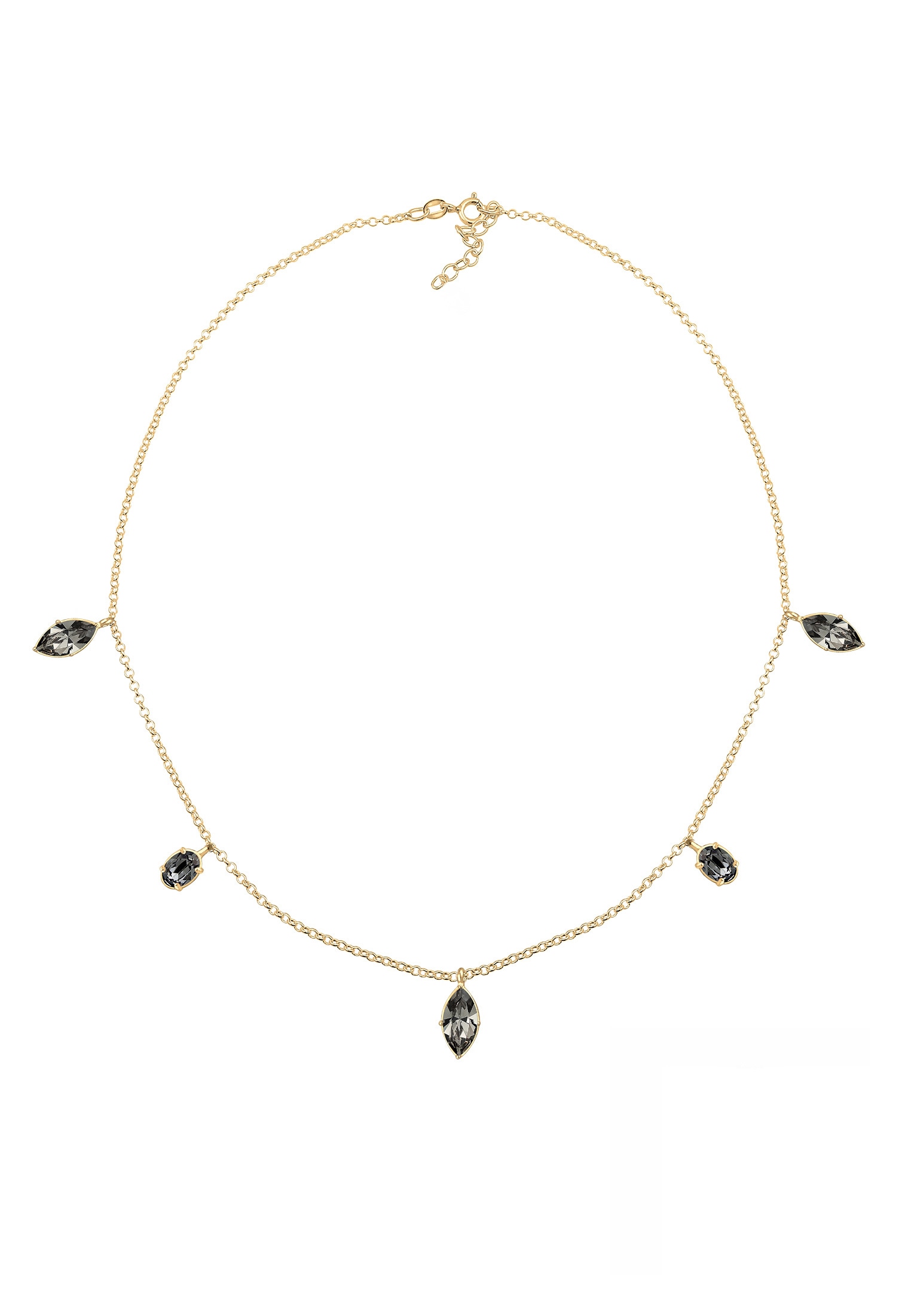 Elli Collierkettchen »Vintage Kristalle 925 Sterling Silber«