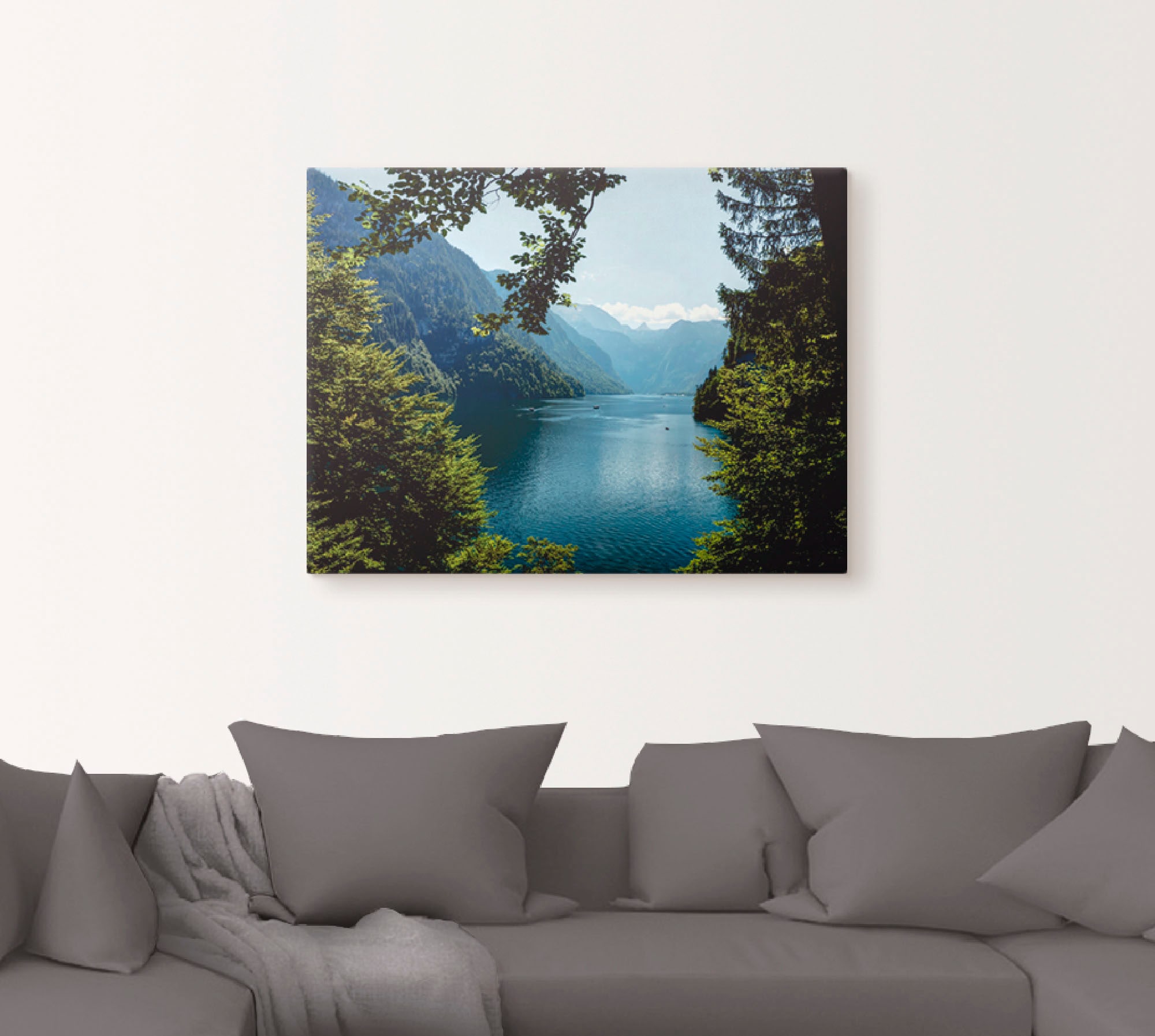 Artland Wandbild "Malerwinkel Königssee- Alpen", Berge, (1 St.), als Leinwa günstig online kaufen