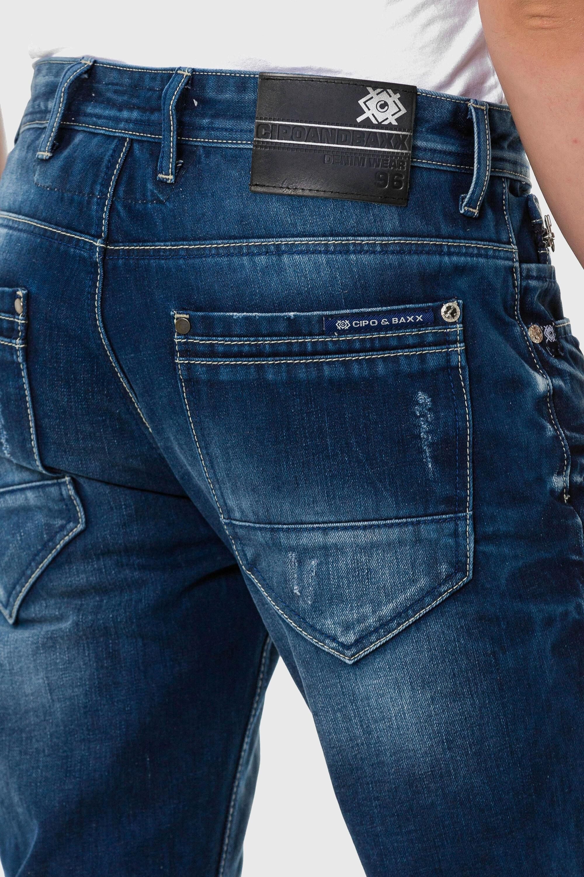 Cipo & Baxx 5-Pocket-Jeans »Jeans«, im Used-Look