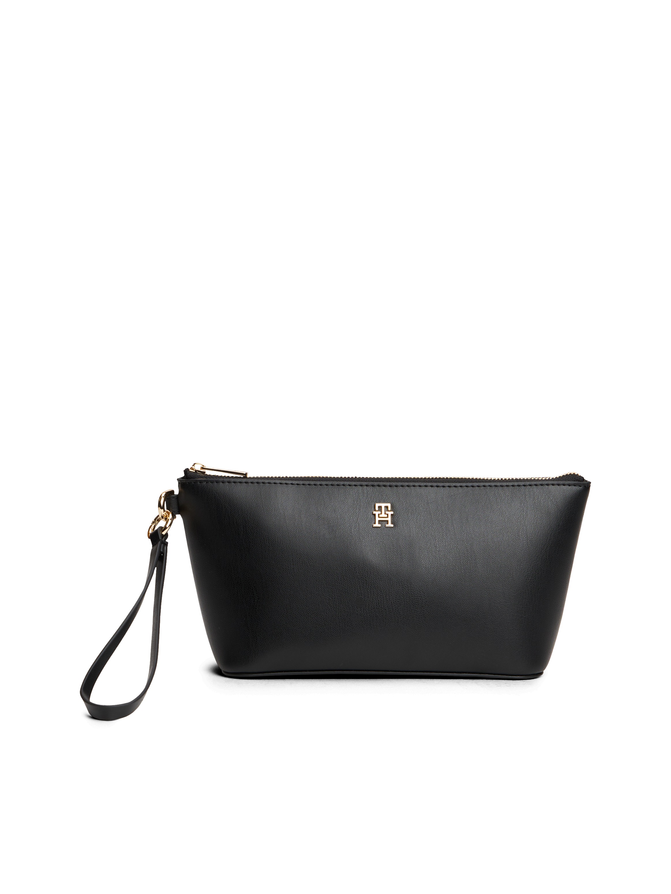Tommy Hilfiger Kulturbeutel "TH ICON MAKE-UP BAG", Unisex Kosmetiktasche, Minibag mit praktischer Handschlaufe