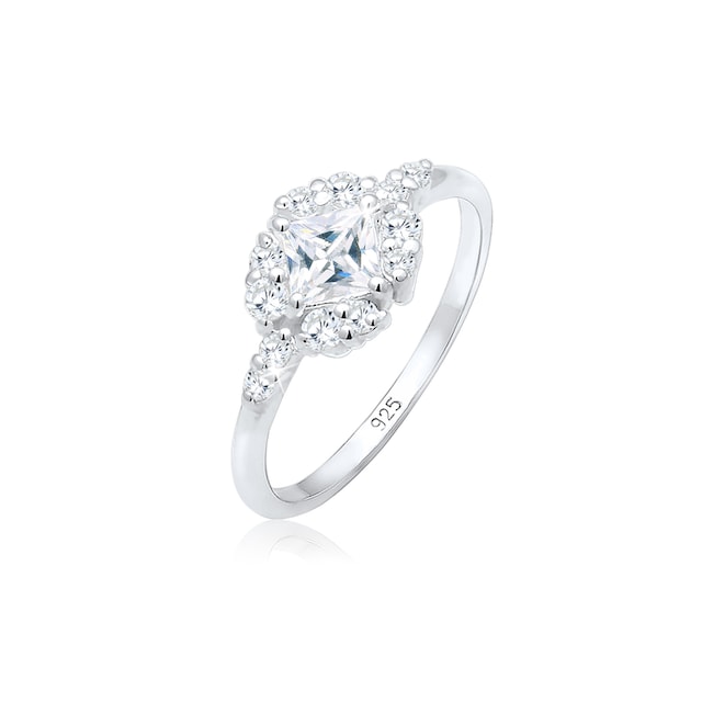 Elli Premium Verlobungsring »Verlobung Zirkonia Steine Romantisch 925 Silber«  bestellen | BAUR