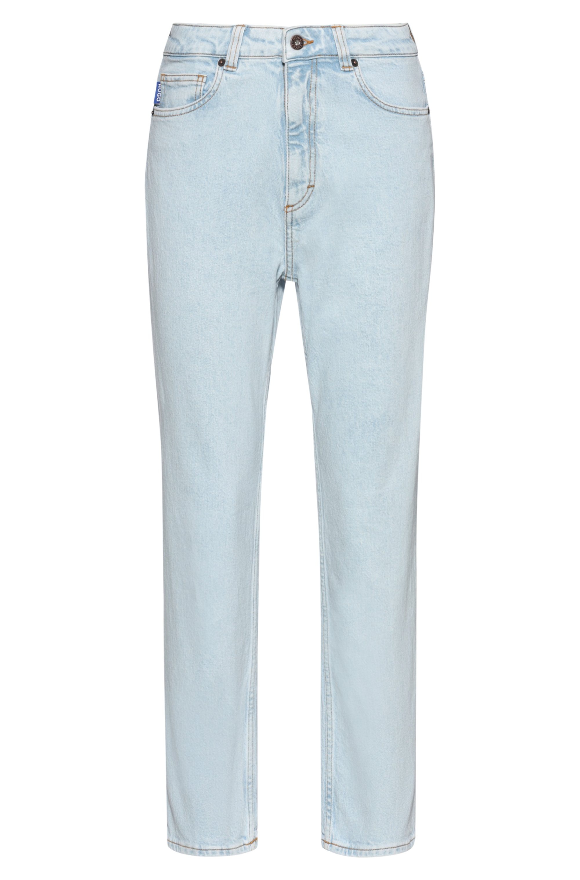 HUGO Blue Mom-Jeans »Noe«, Straight Fit Jeans mit hoher Leibhöhe
