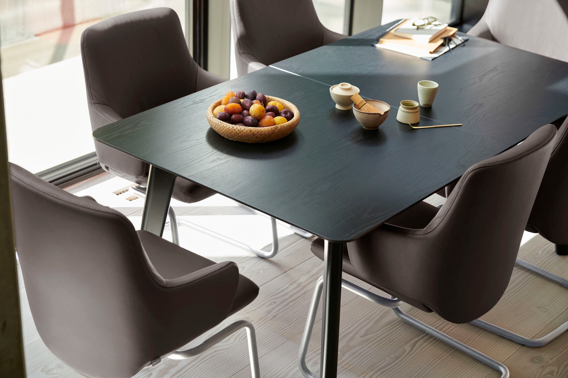 Stressless® Polsterstuhl »Laurel«, Leder BATICK, Low Back mit Armlehne, Größe L, mit Beinen aus Stahl in Chrom matt