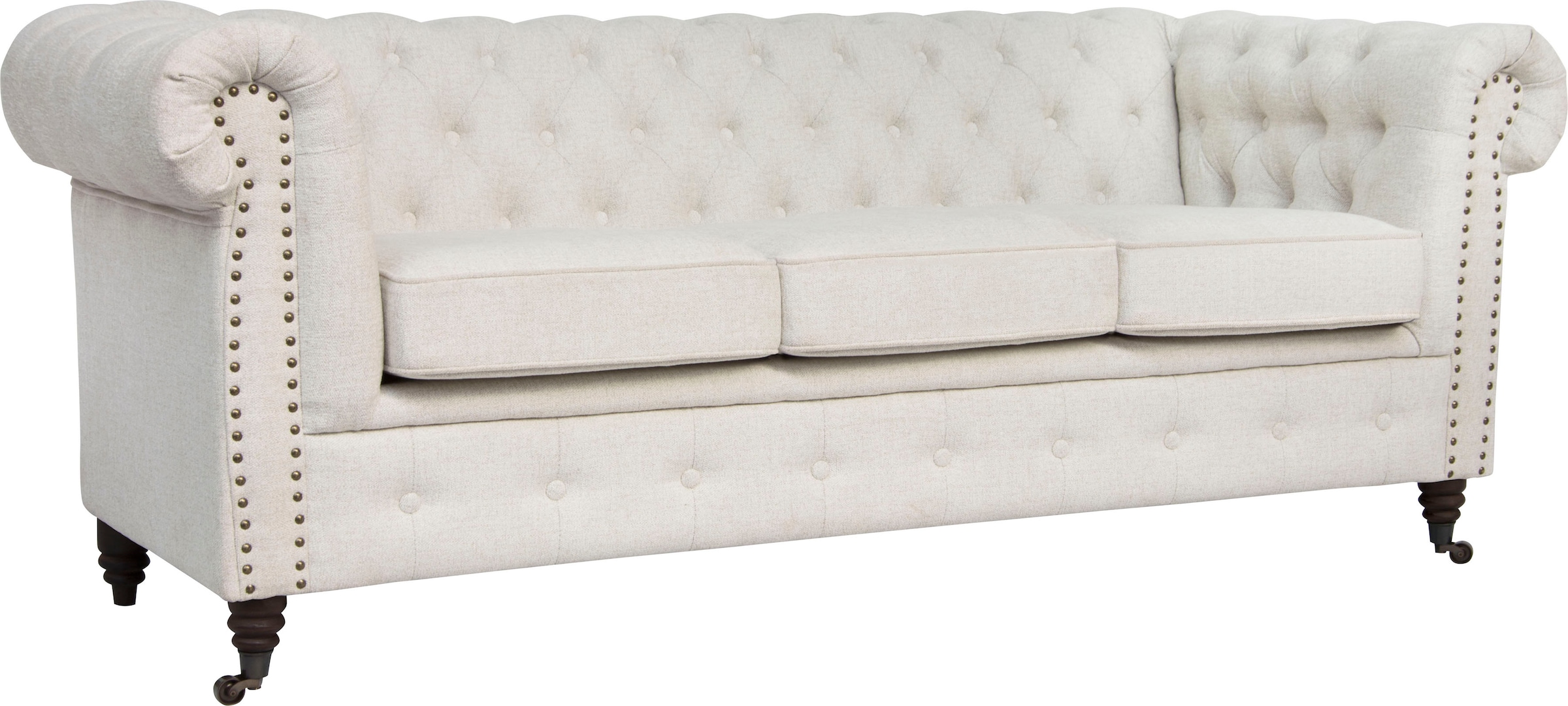 Home affaire Chesterfield-Sofa »Aarburg«, aufwändige Knopfheftung und Ziernägel im Chesterfield-Design