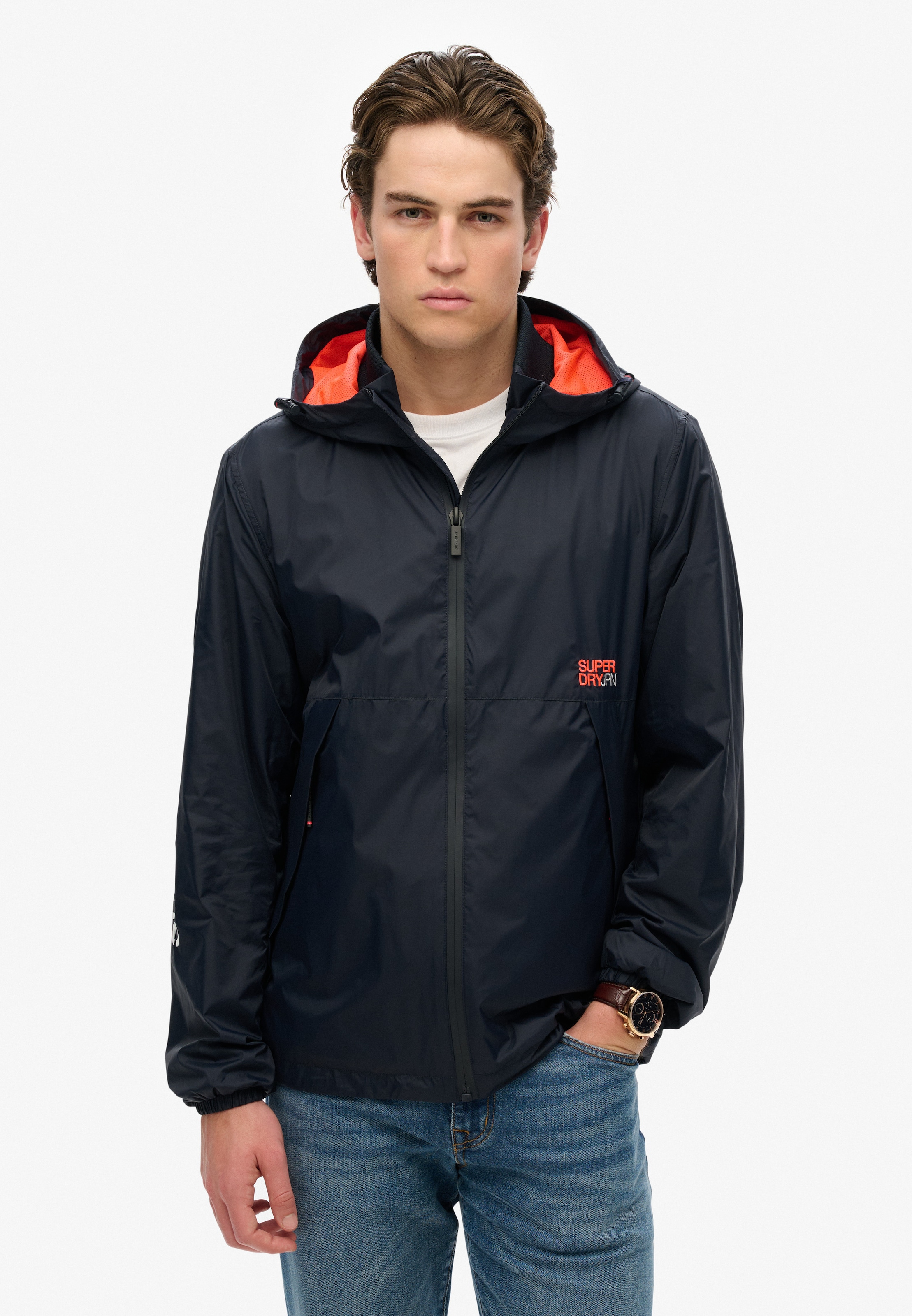 Superdry Outdoorjacke "HOODED LOGO WINDBREAKER JACKET", mit Kapuze günstig online kaufen