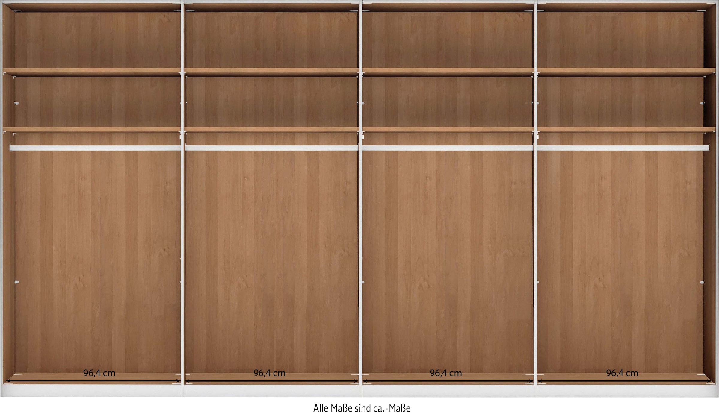 WIEMANN Drehtürenschrank »Cardiff, Massivholztüren in Kombination mit Glas- oder Spiegeltüren«, (4 Breiten, 2 Höhen 216/236cm auswählbar), hochwertiges Design in langlebiger Qualität, viel Stauraum
