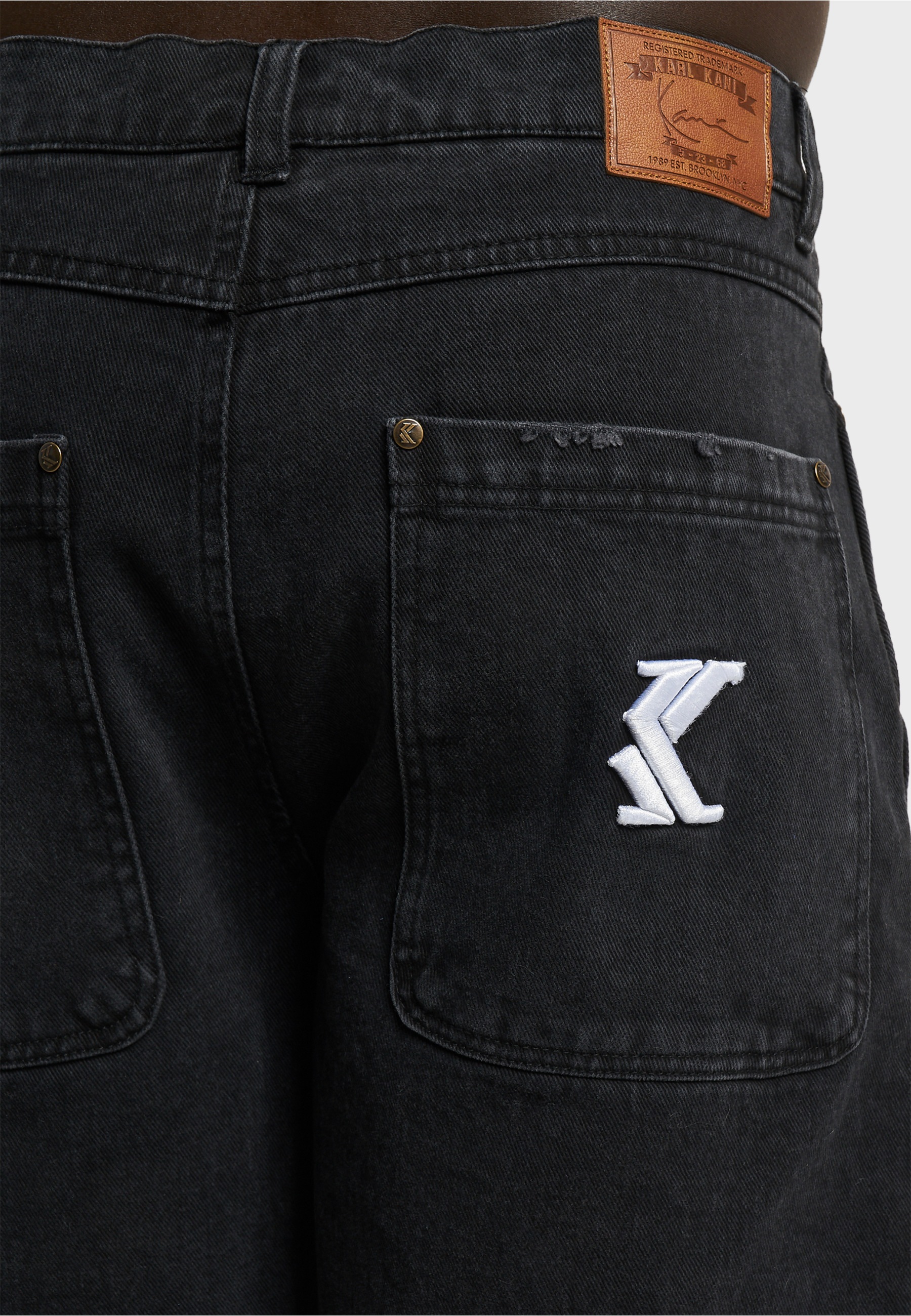 Karl Kani Shorts »Karl Kani Herren KM232-027-2 KK OG Heavy Distressed Denim Shorts«