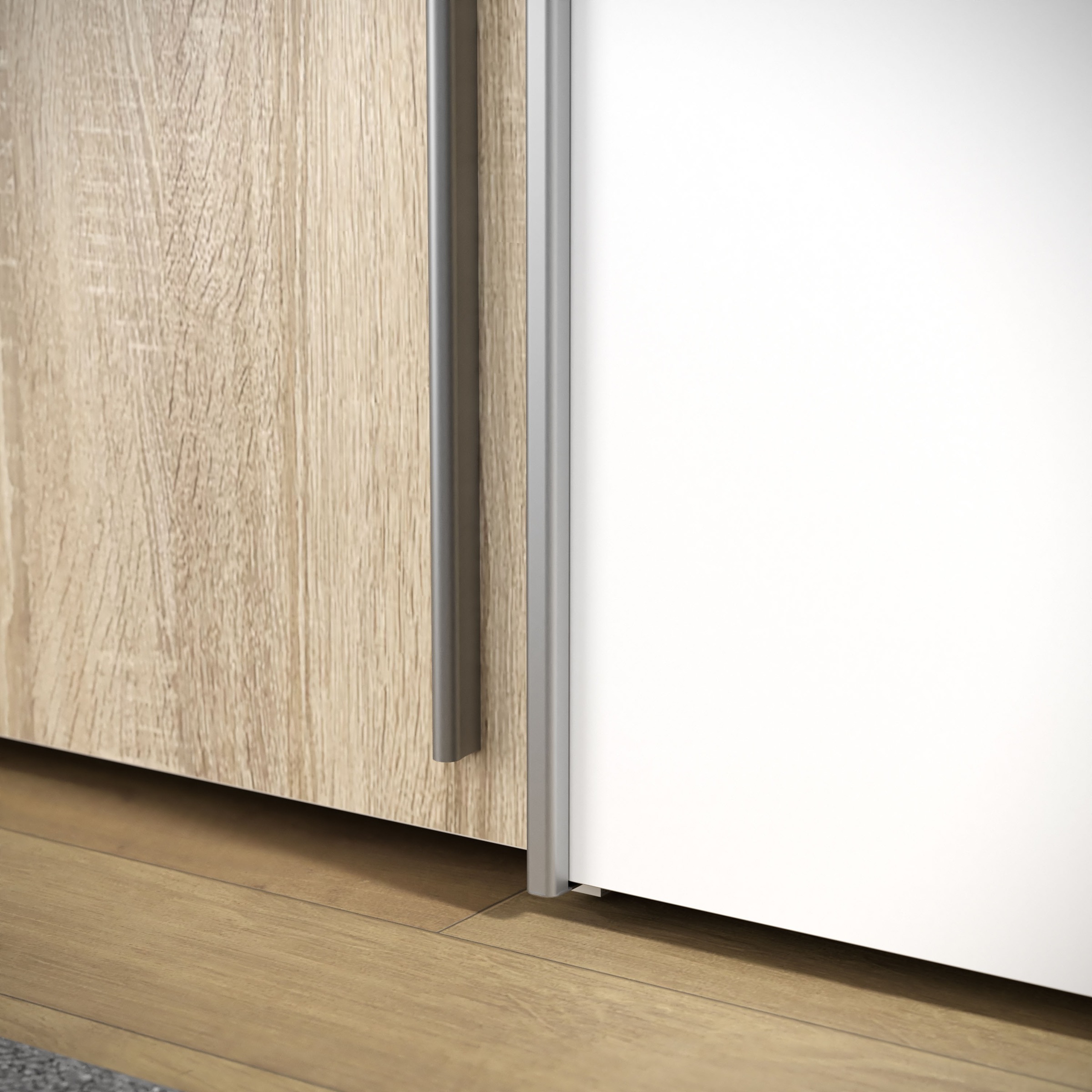 FORTE Kleiderschrank »Narago, Kombischrank mit Spiegel« B/H/T ca. 270/210/61cm,  Schwebetüren in Kombination mit Drehtüren, Made in Europe