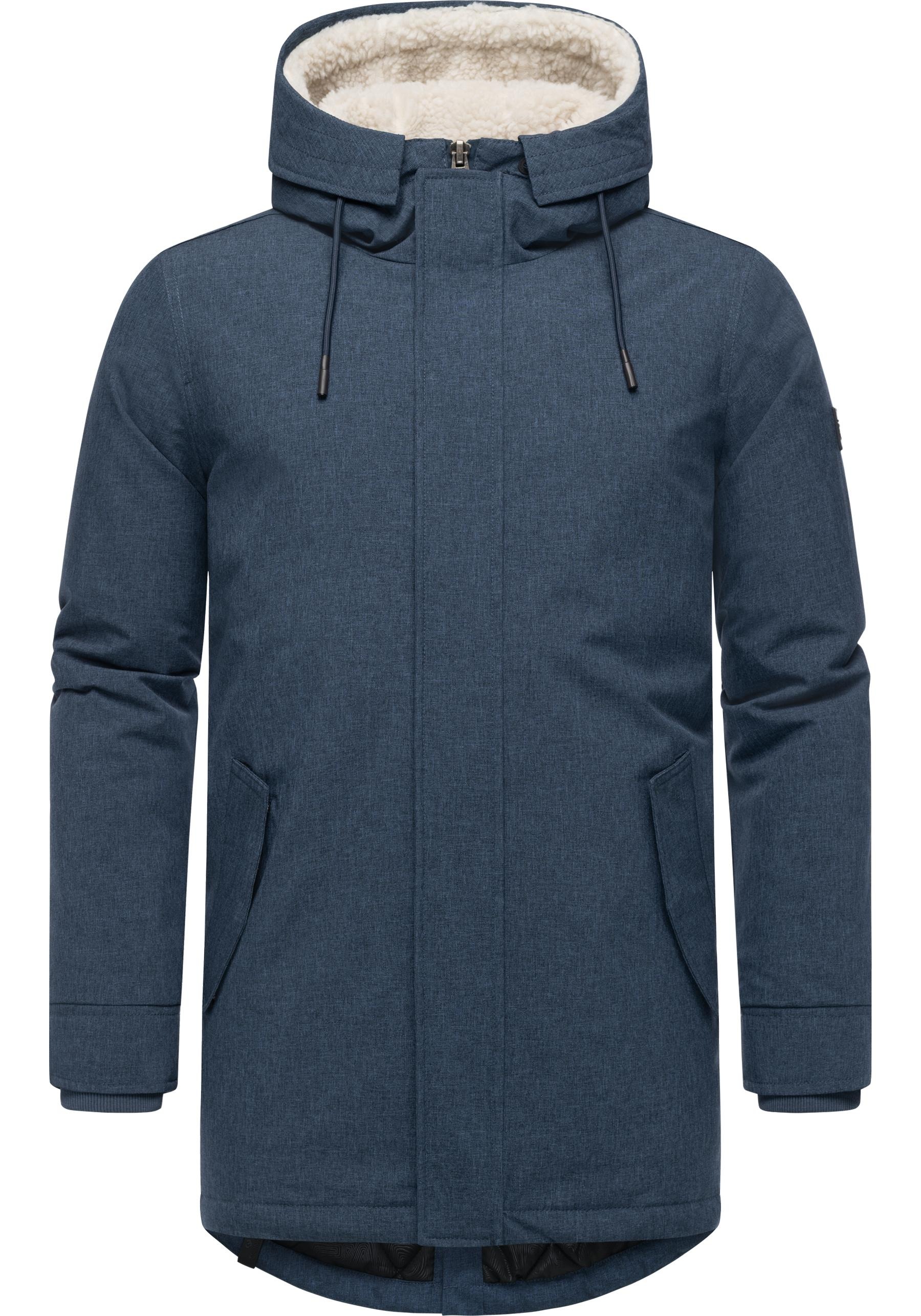 Ragwear Kurzmantel »Mr Smithem YOUMODO«, wasserdichte lange Herren Winterjacke mit Kapuze