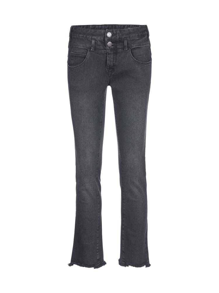 Herrlicher Bootcut-Jeans »Baby Cropped Recycled Denim Black Stretch«