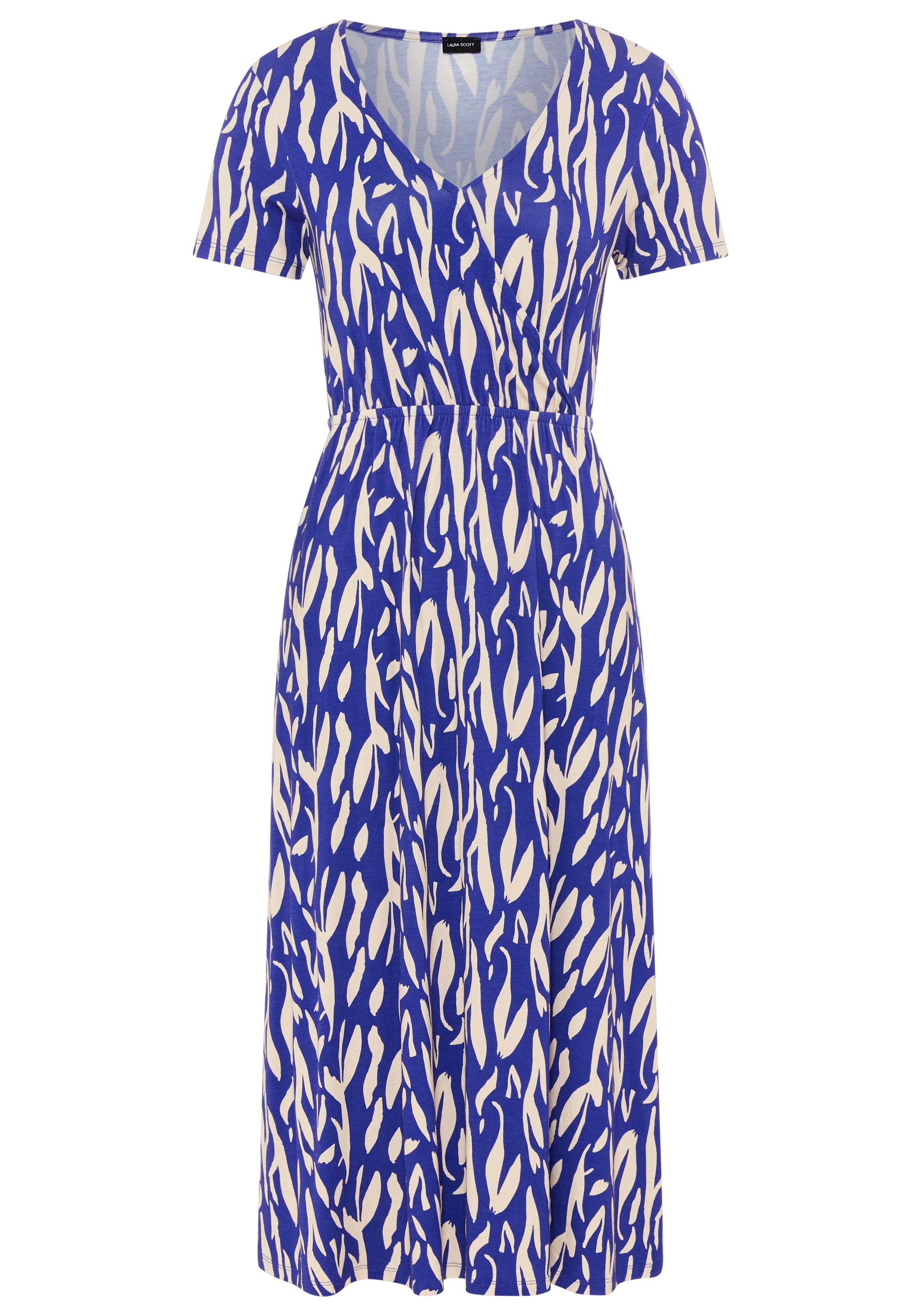 Laura Scott Sommerkleid casual Stil, für entspannte Tage, aus Viskose und Elasthan, Kurzarm