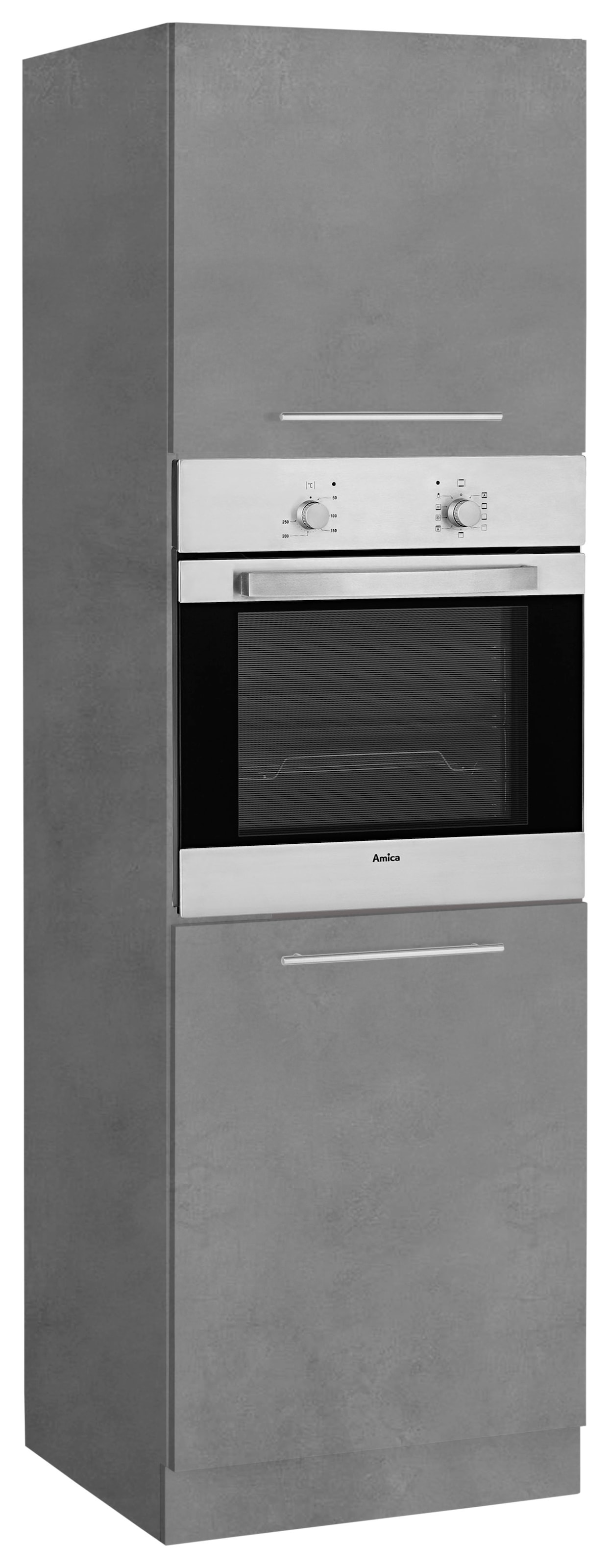 wiho Küchen Backofenumbauschrank "Flexi2, Breite/ Höhe: 60/200 cm, Soft-Close bei den Türen" inkl. verstellbaren Einlegeböden