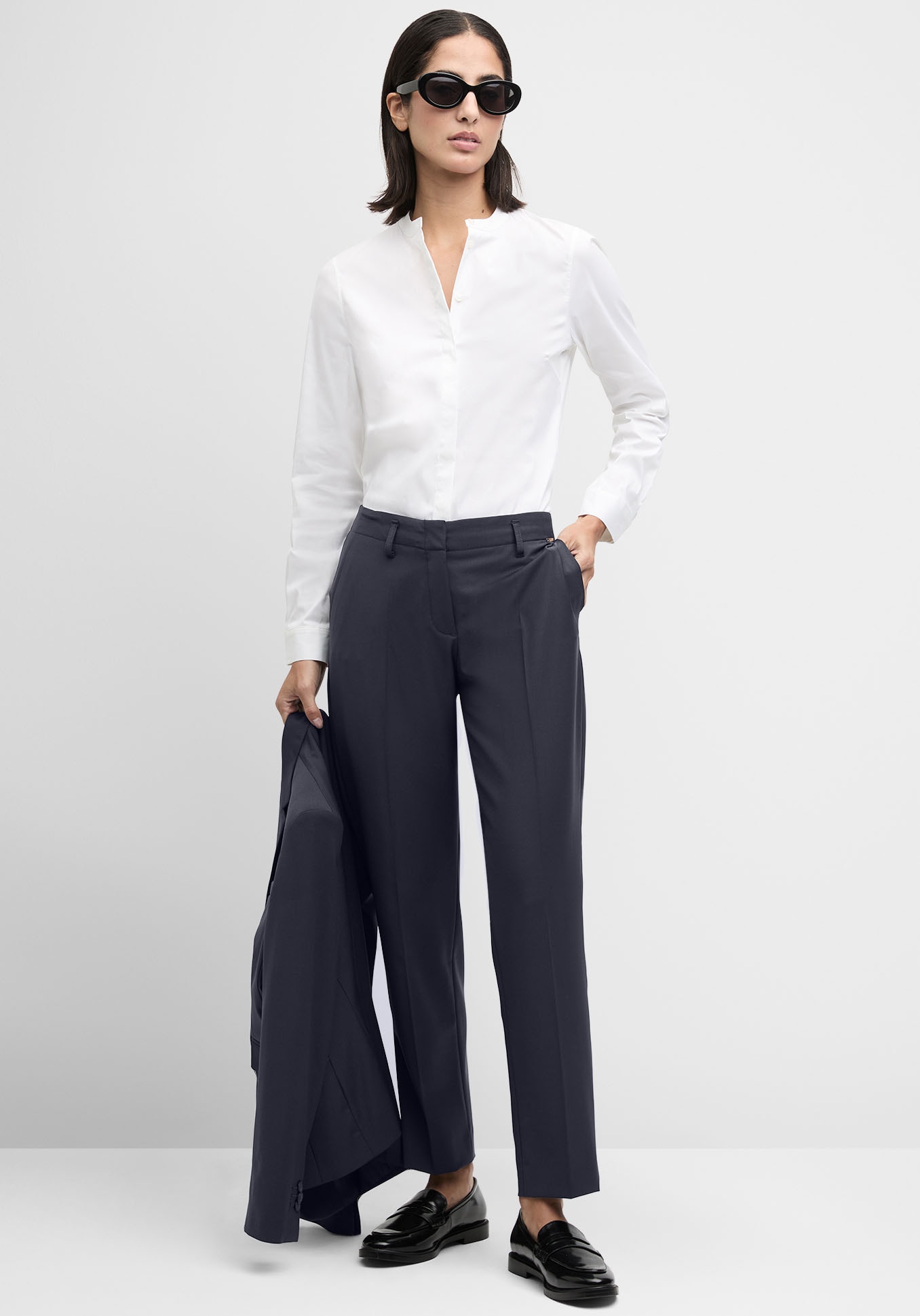 Cinque Hemdbluse »CIBRAVO«, Mit Markenlabelplättchen am Saum