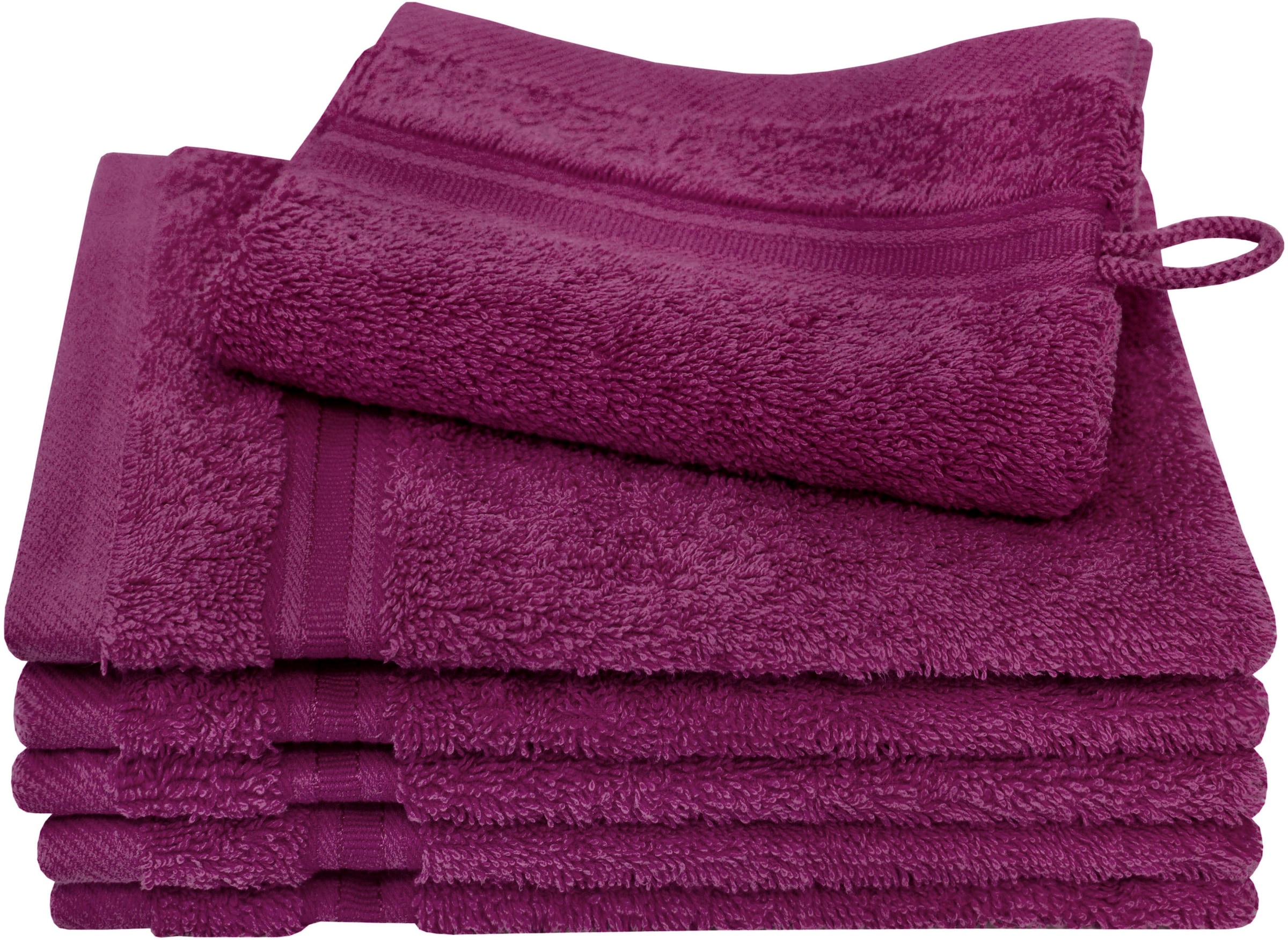 Dyckhoff Waschhandschuh "Siena" mit Bordüre günstig online kaufen