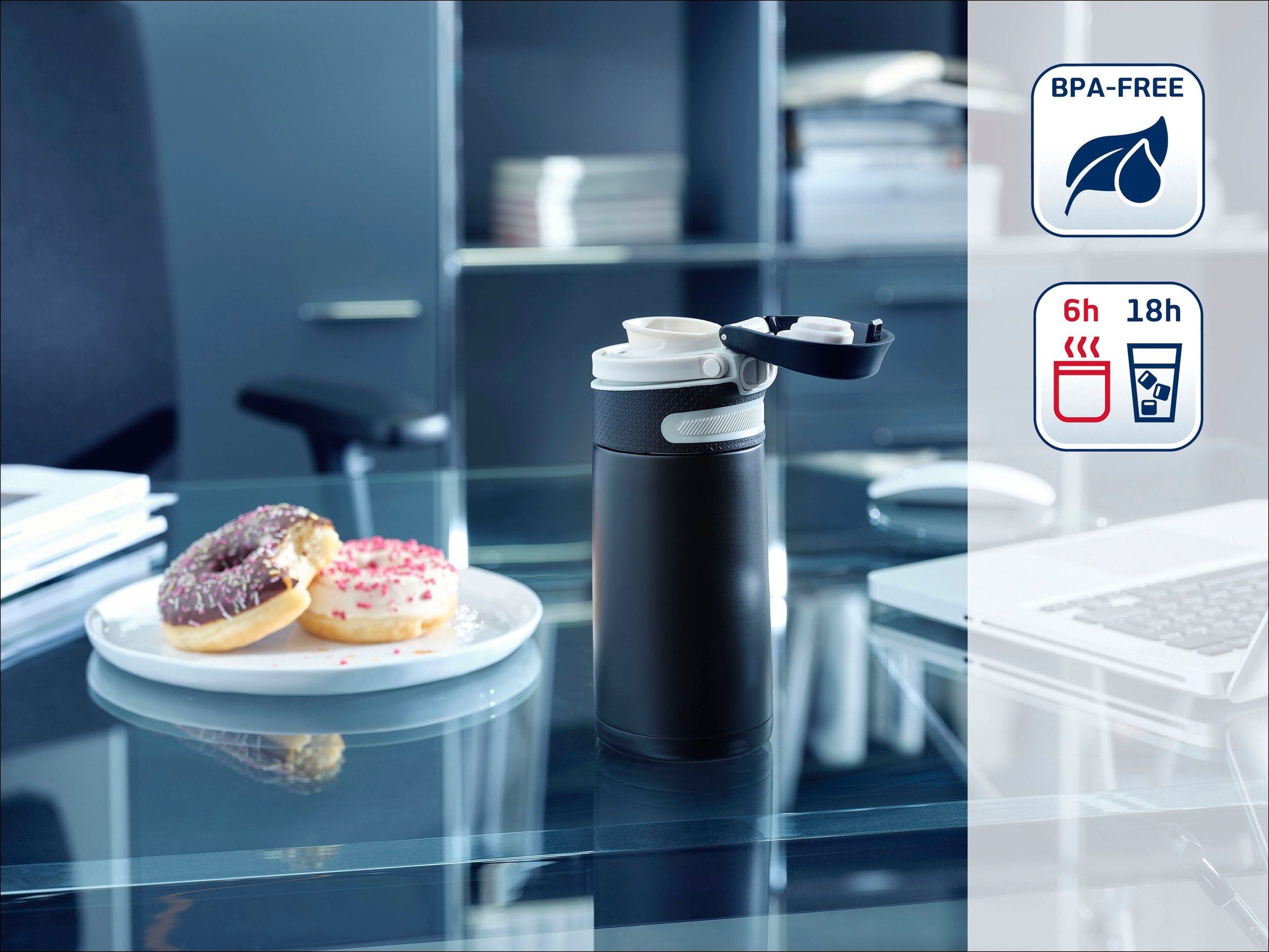 Leifheit Thermoflasche "Flip" 350 ml günstig online kaufen