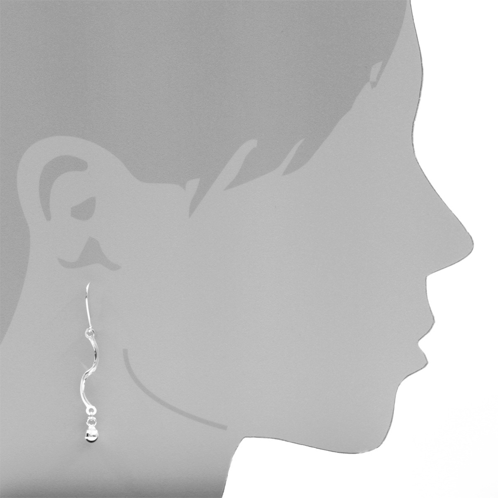 Paar Ohrhänger OSTSEE-SCHMUCK "- Livs - Silber 925/000 -" Gr. 55, silber (silber 925, silberfarben, weiß), Ohrringe, Damen, Silber 925 (Sterlingsilber) 4