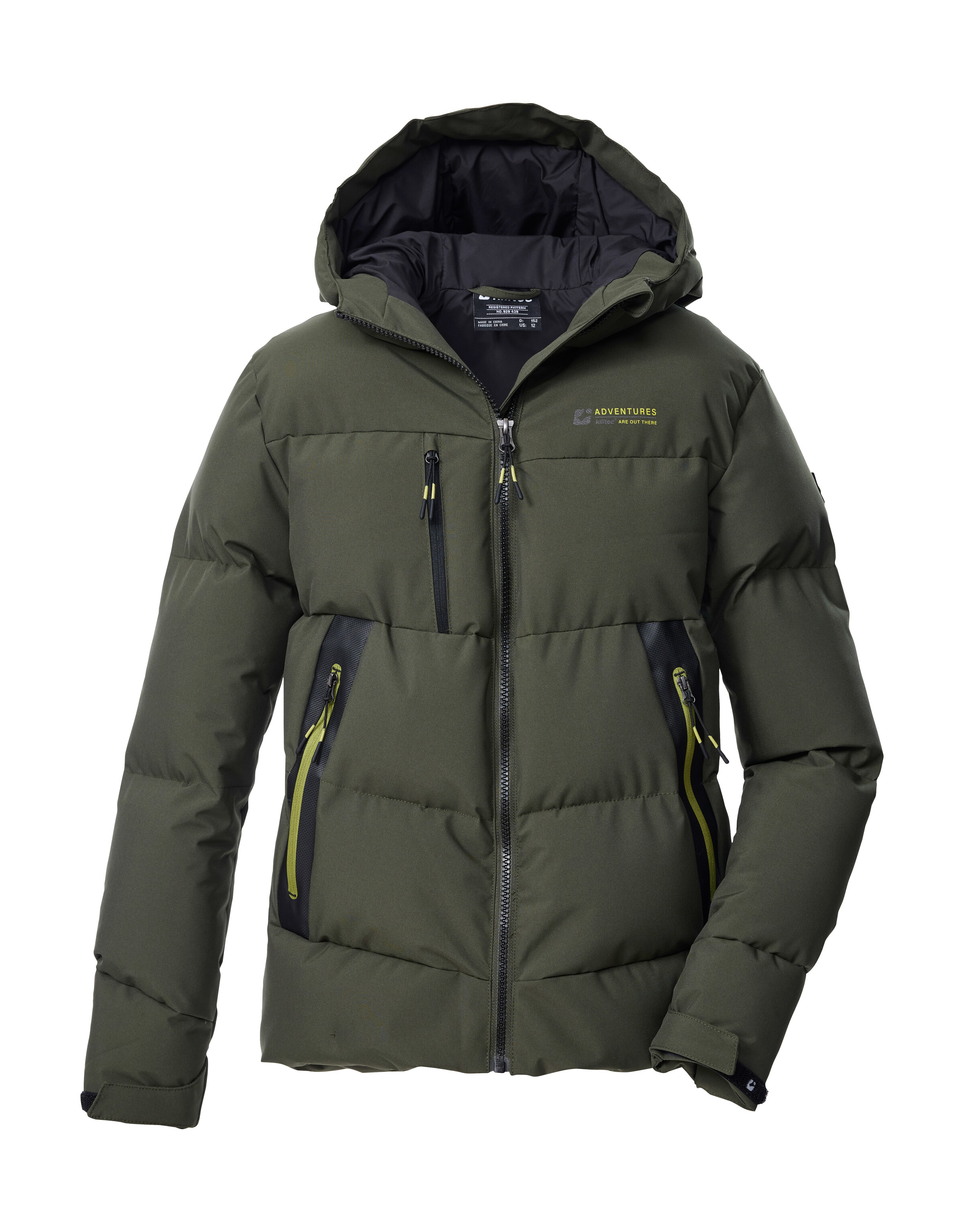 KILLTEC Jungen Steppjacke "KOW 239 BYS QLTD JCKT"olivgrün, Gr. 164, Obermaterial: 100% Polyester;Futter: 100% Polyester;Futter 2:;Füllung: 100%
