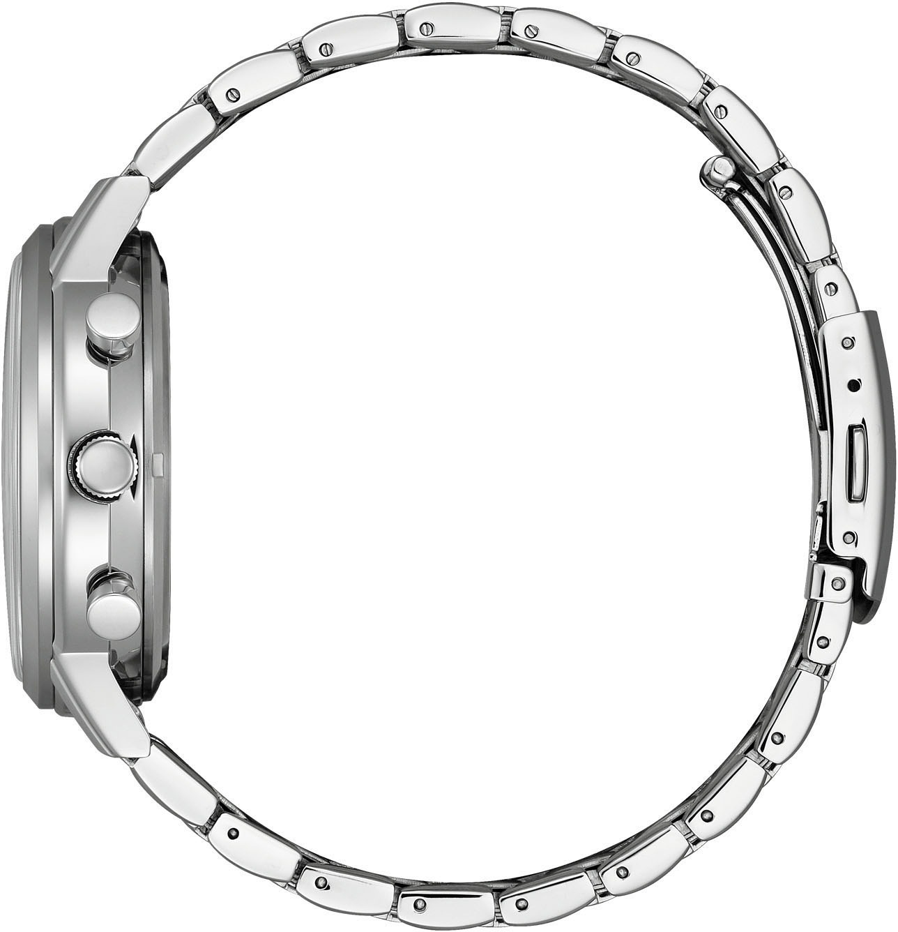 Citizen Chronograph, Armbanduhr, Solar, Herrenuhr, Edelstahlarmband, Datum, Stoppfunktion