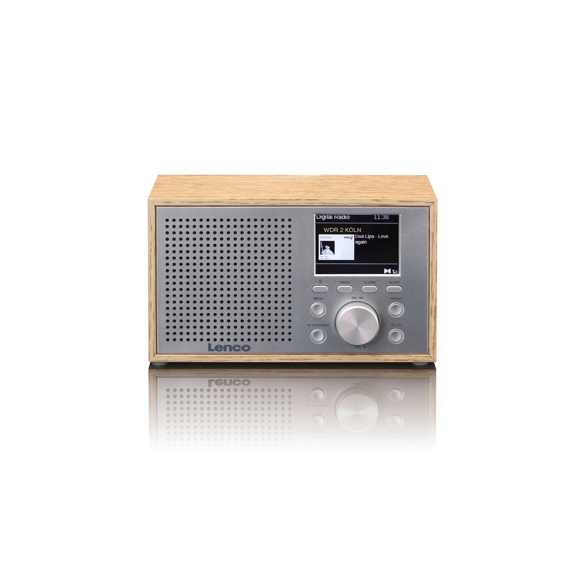 Lenco Digitalradio (DAB+) »DAR-017 DAB+/FM Radio mit Bluetooth«, (Bluetooth Digitalradio (DAB+) 3 W)