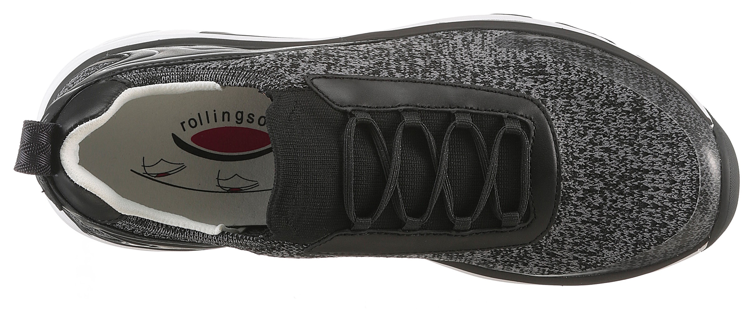 Gabor Rollingsoft Slip-On Sneaker, Freizeitschuh, Halbschuh, Slipper mit Gummizug für guten Sitz