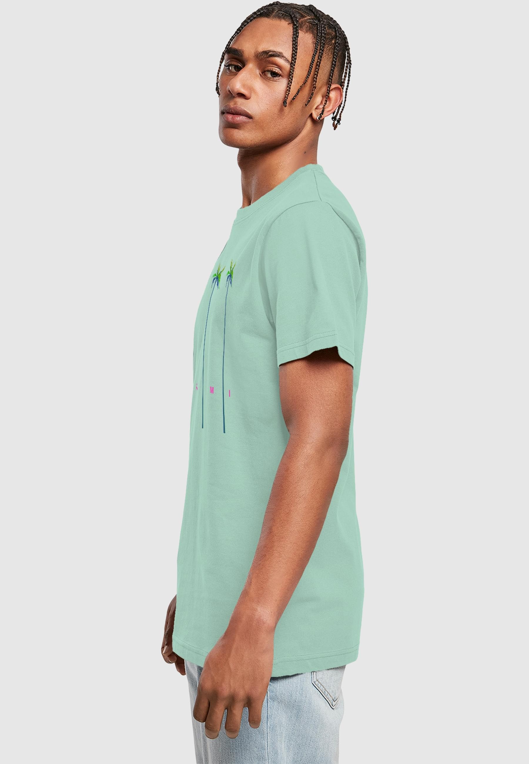 MisterTee T-Shirt »MisterTee Herren Miami Palms Tee«, (1 tlg.)