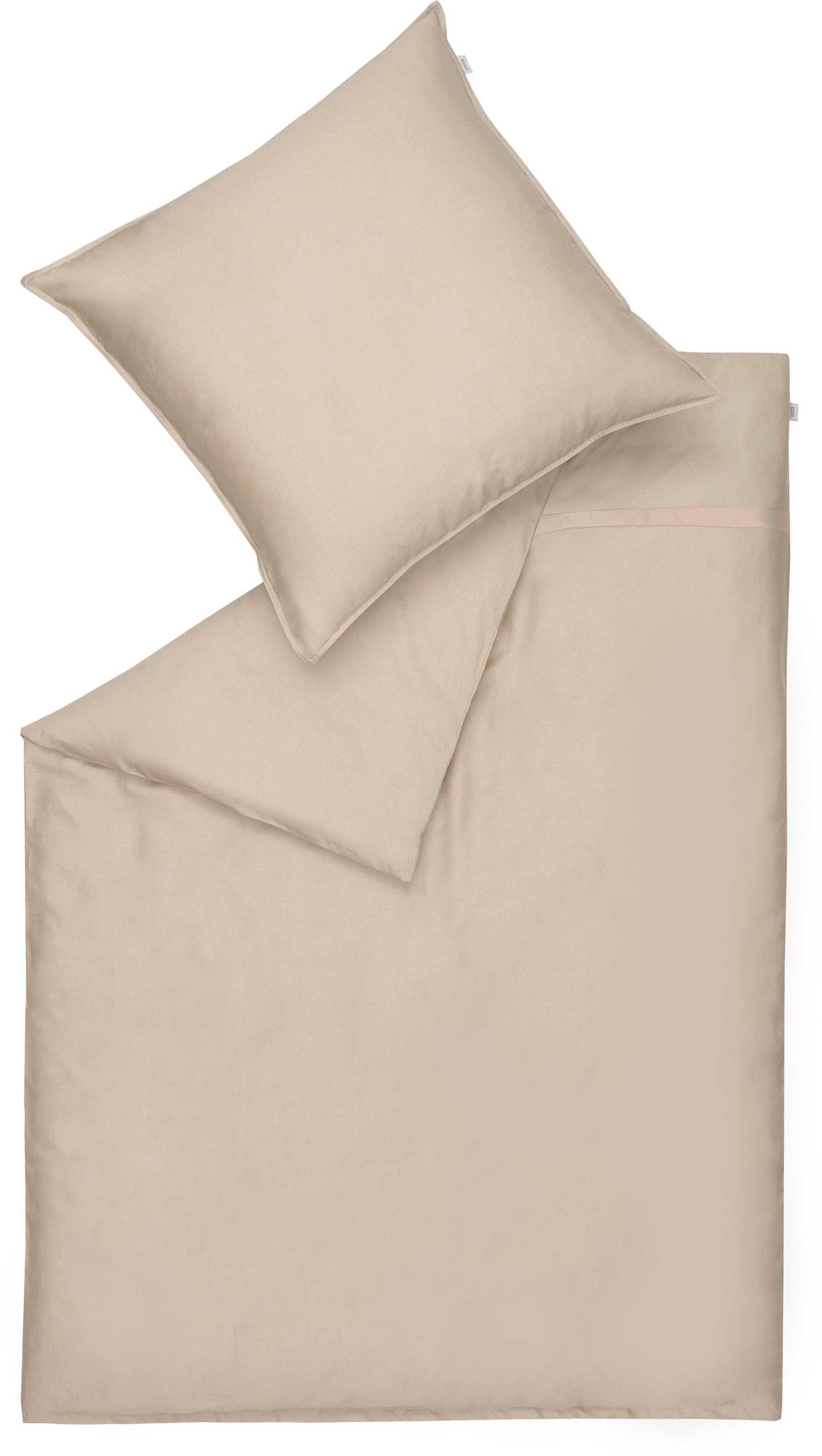 Bettwäsche, beige, SCHÖNER WOHNEN-KOLLEKTION, Satin, Obermaterial: 100% Baumwolle, Bettwäsche, "Pure in Gr. 135x200, 155x220 oder 200x200 cm",