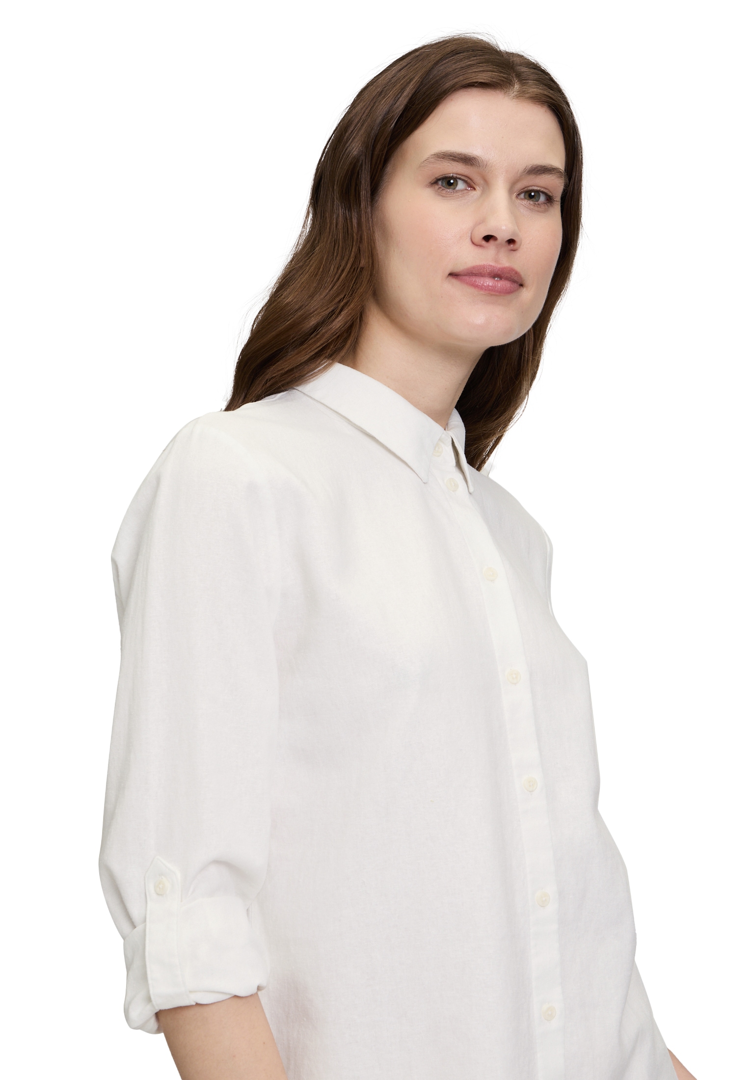 Betty&Co Kurzarmbluse »Betty & Co Leinenbluse langarm«