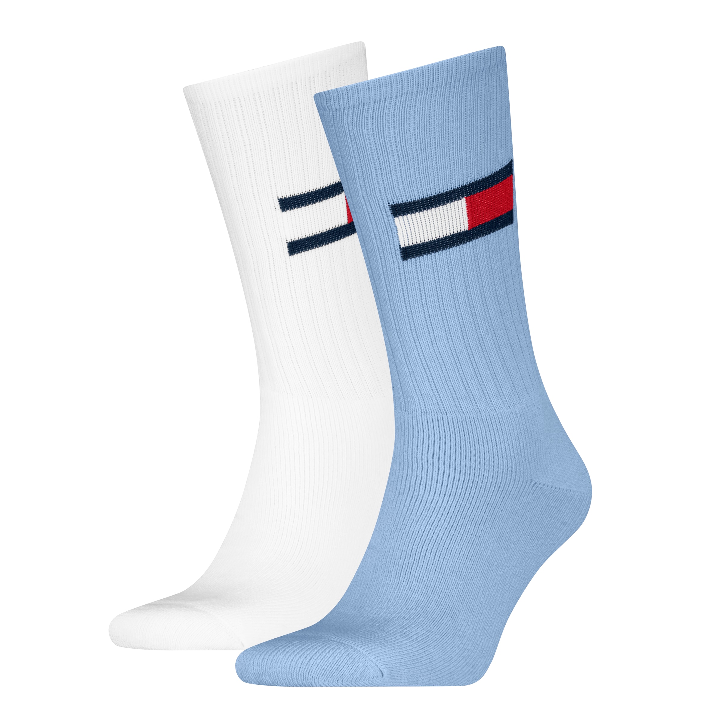 Tommy Hilfiger Socken "TH UNI TJ SOCK 2P FLAG", (2 Paar), mit großem Logo