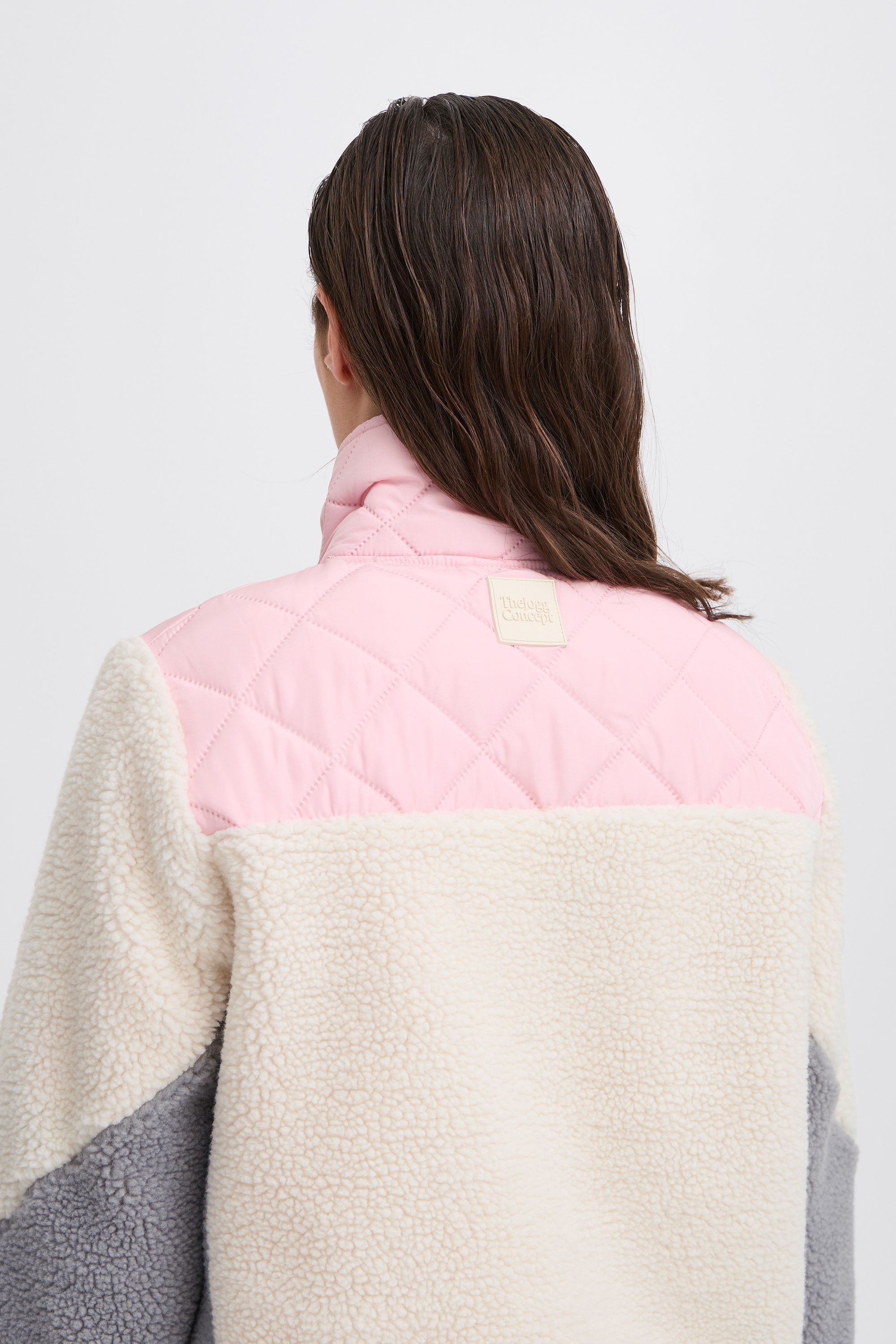 TheJoggConcept Plüschjacke »Plüschjacke JCBERRI«, ohne Kapuze