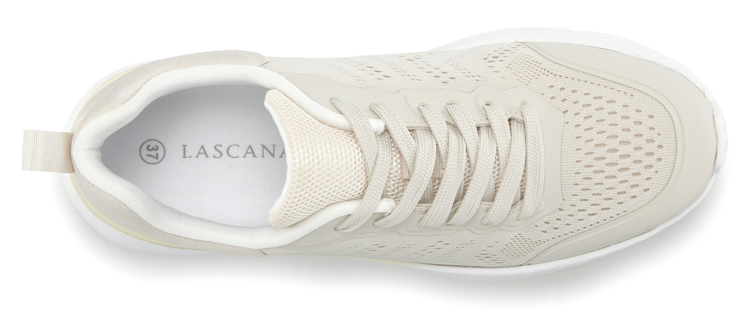 LASCANA Sneaker, Freizeitschuh, Halbschuh, Schnürhalbschuh im sportiven Look VEGAN