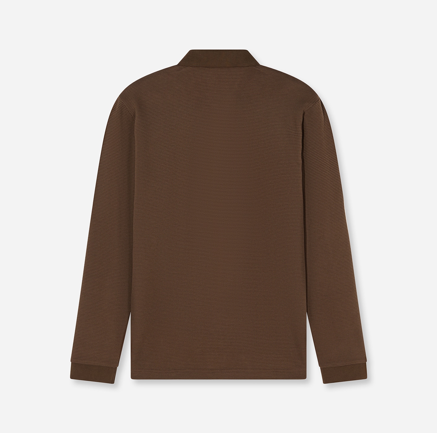 OLYMP Langarm-Poloshirt »Casual« in Waffel-Struktur, regular fit